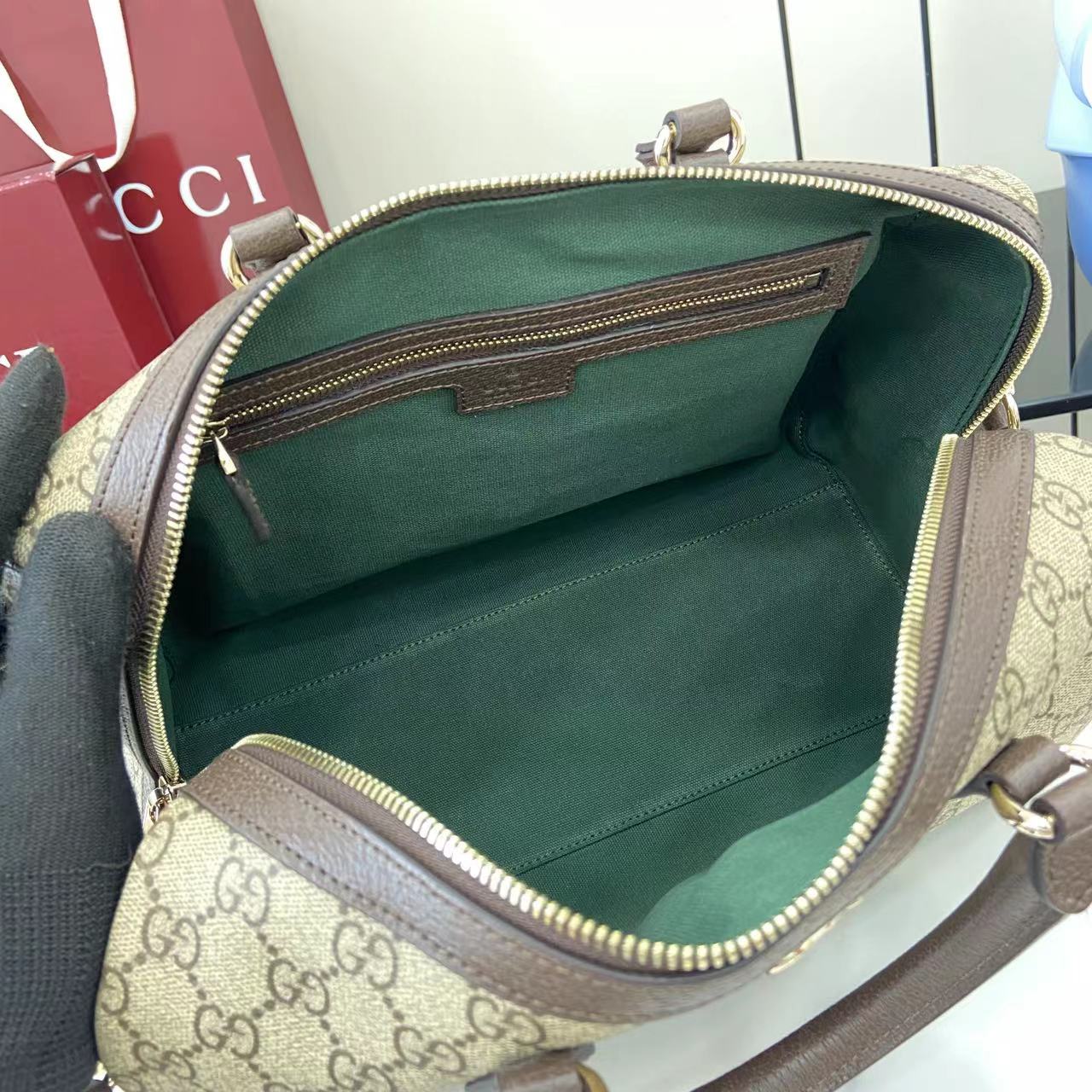 Gucci Ophidia Large Boston Bag - FashionPlug