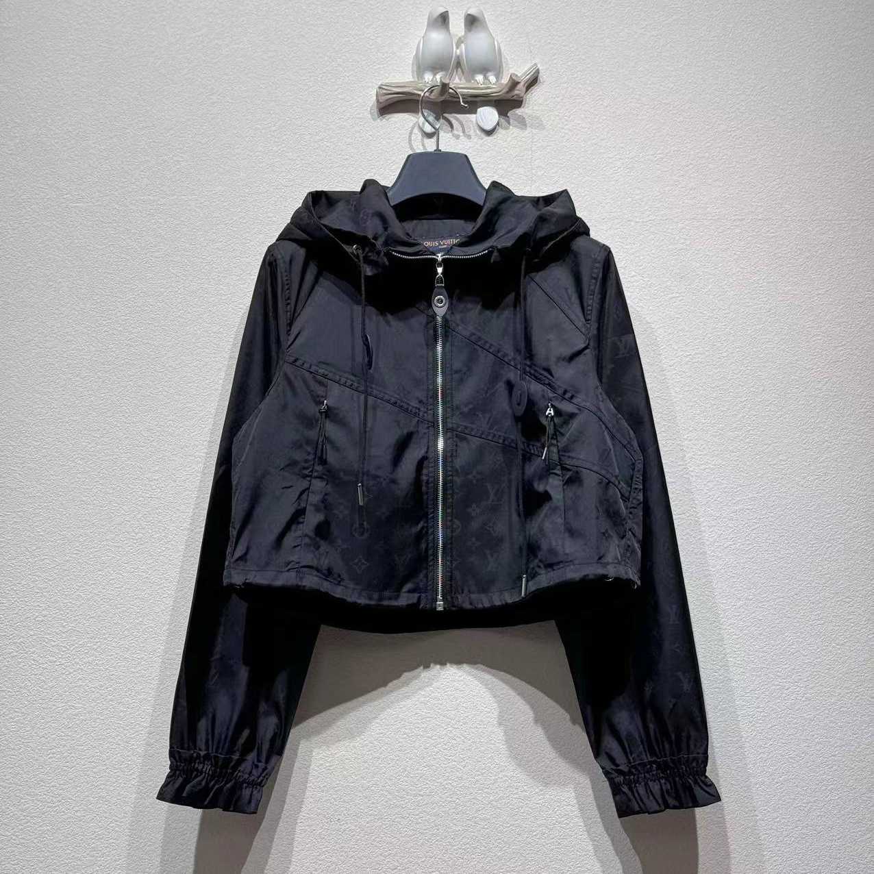 Louis Vuitton Cropped Monogram Windbreaker   1AHX65 - FashionPlug