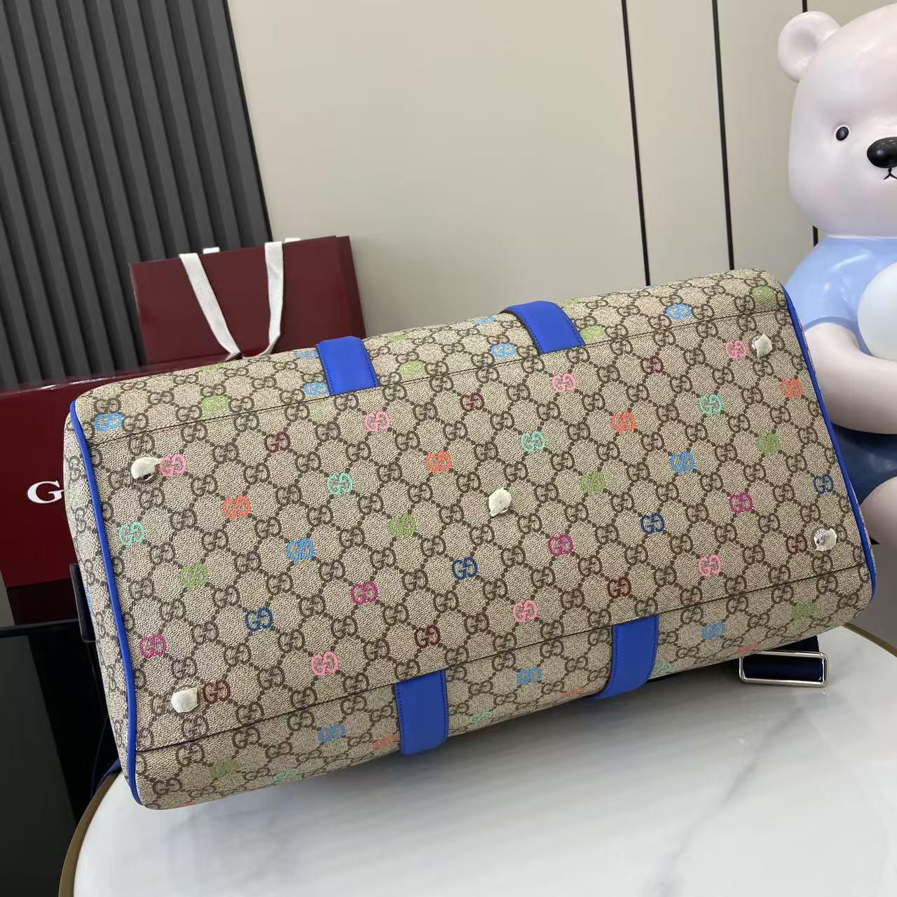 Gucci GG Multicolor Medium Duffle Bag - FashionPlug