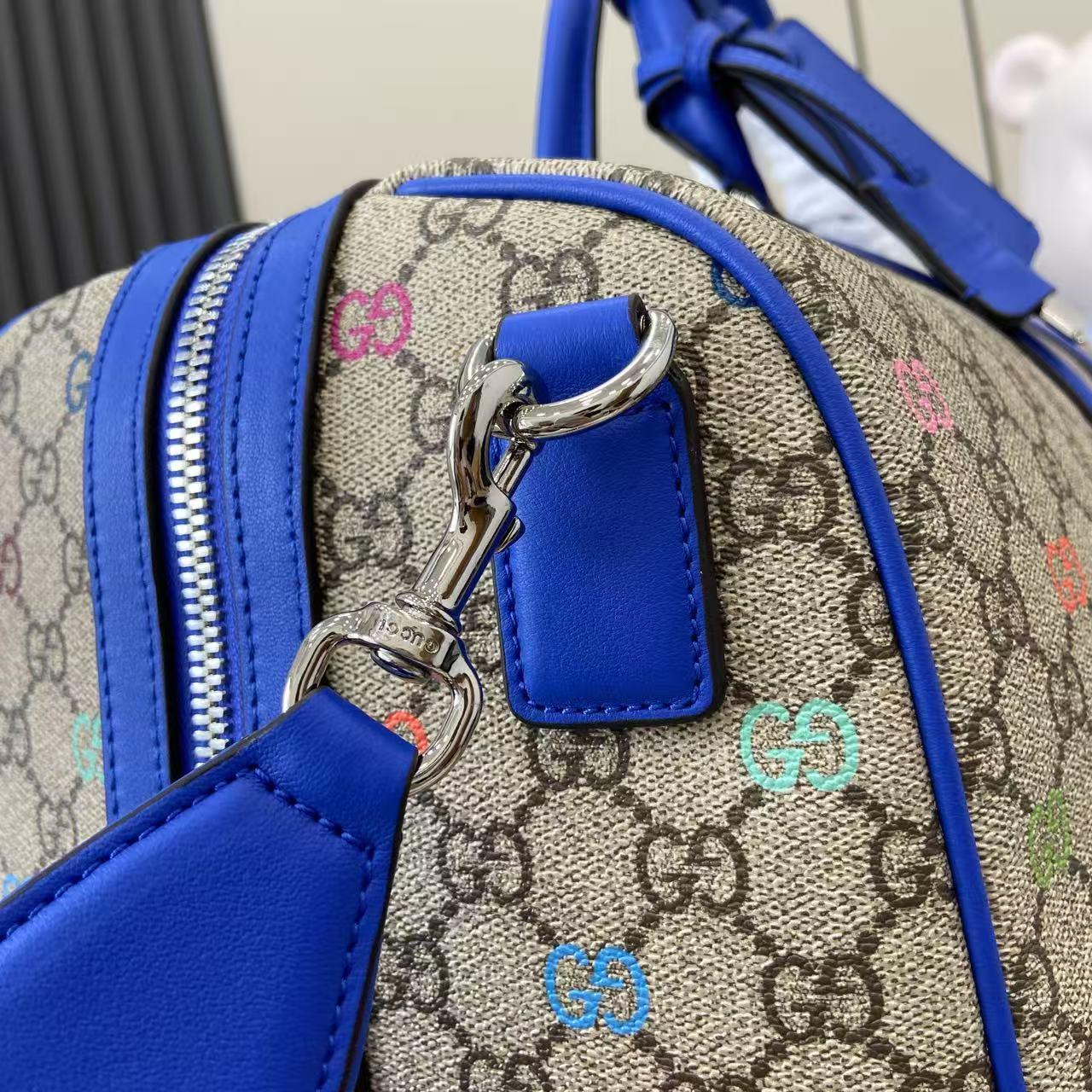 Gucci GG Multicolor Medium Duffle Bag - FashionPlug