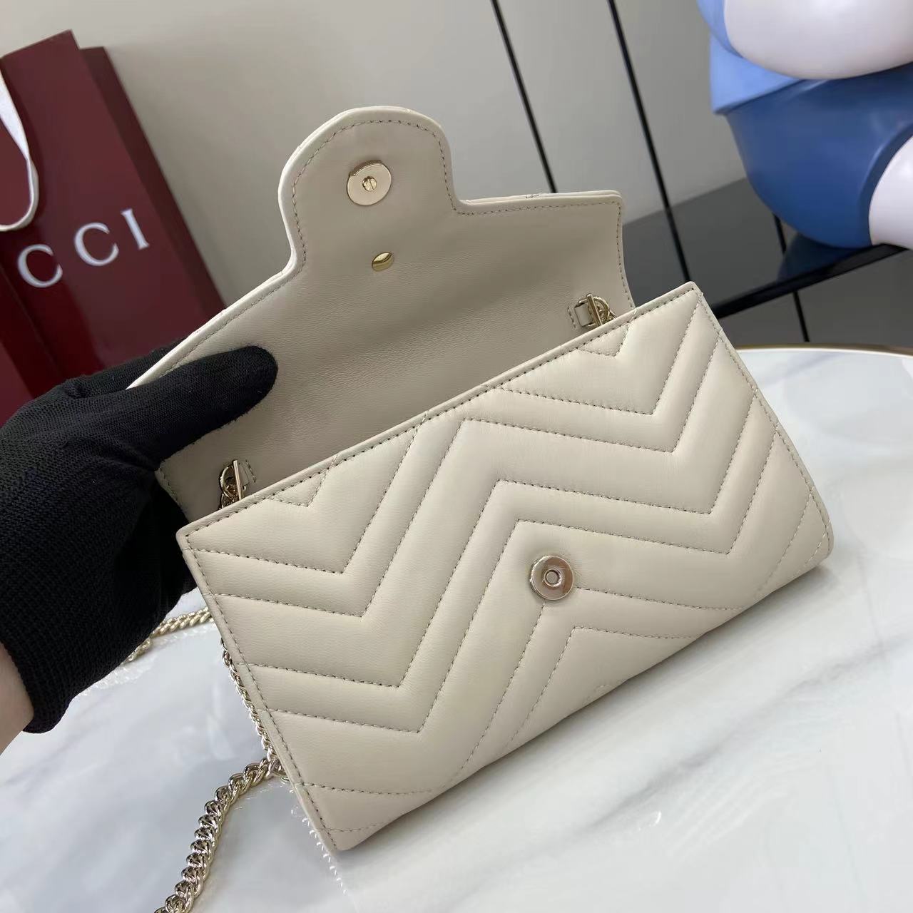 Gucci GG Marmont Wallet On Chain - FashionPlug