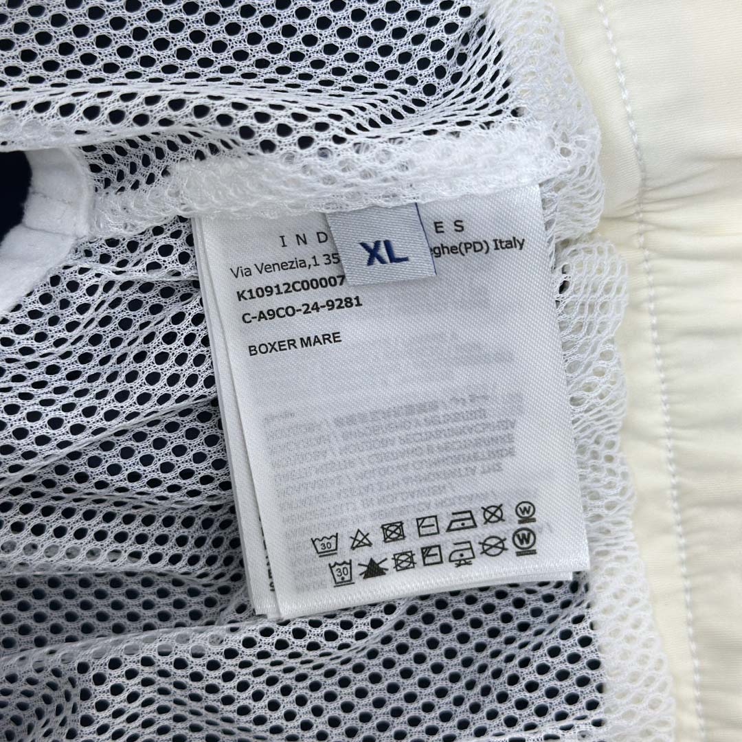 Moncler Logo Patch Swim Shorts - FashionPlug