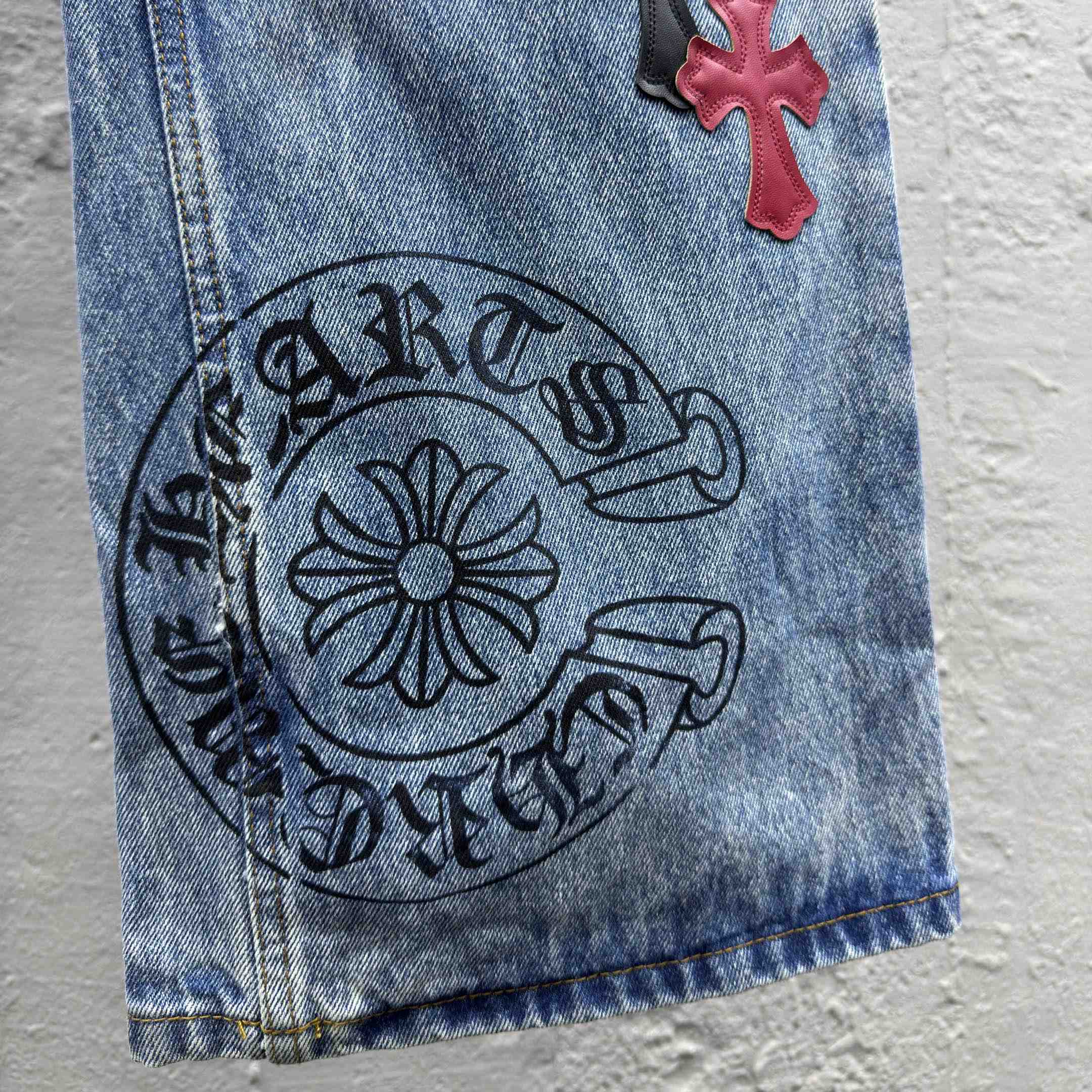 Chrome Hearts Cross Jeans - FashionPlug