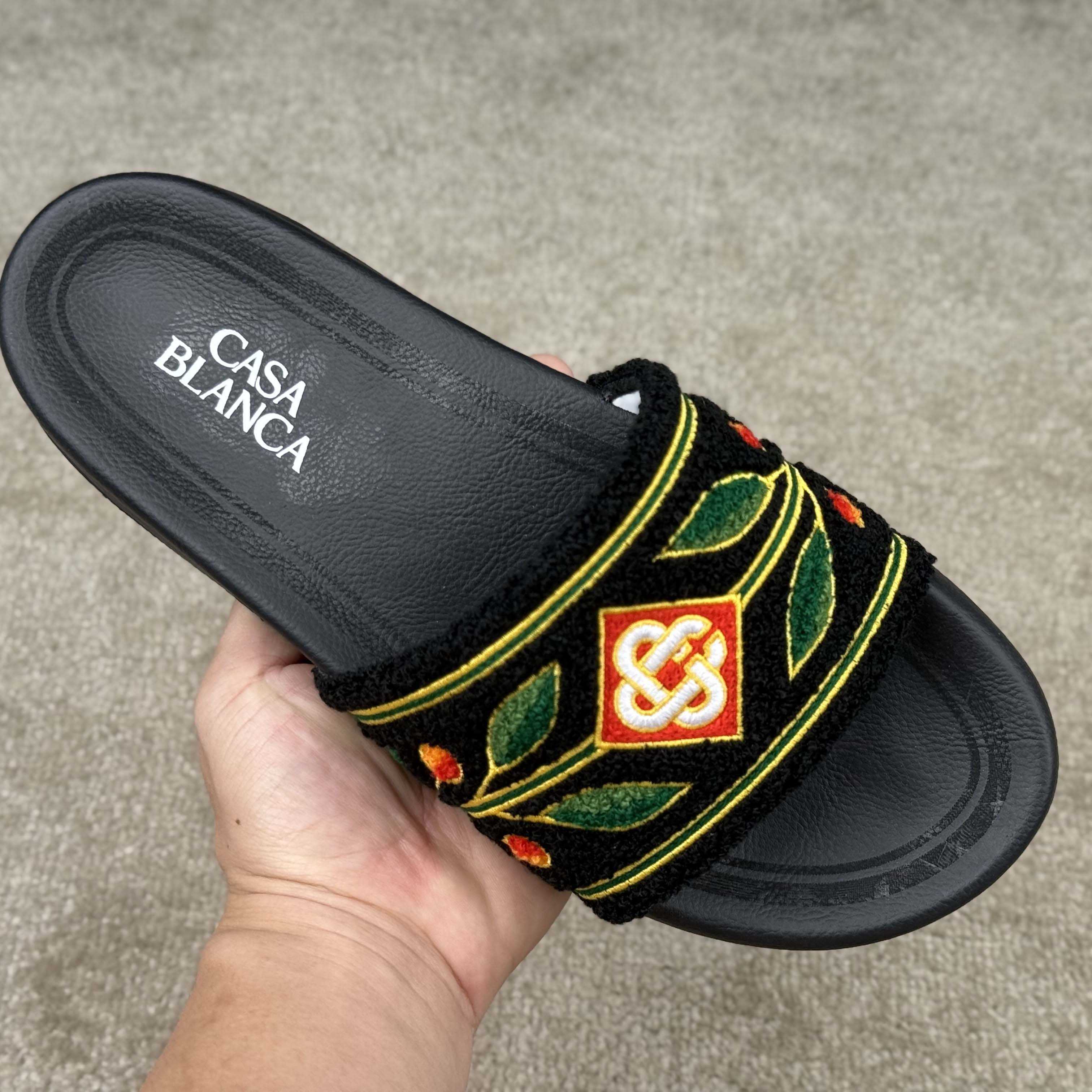 Casablanca Laurel Terry Slider  - FashionPlug