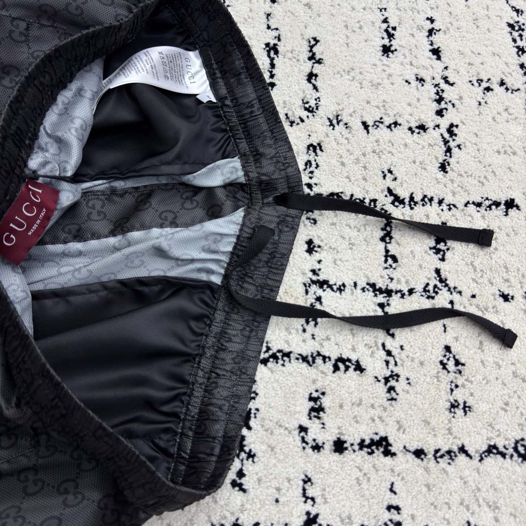 Gucci Printed Silk Twill Shorts - FashionPlug