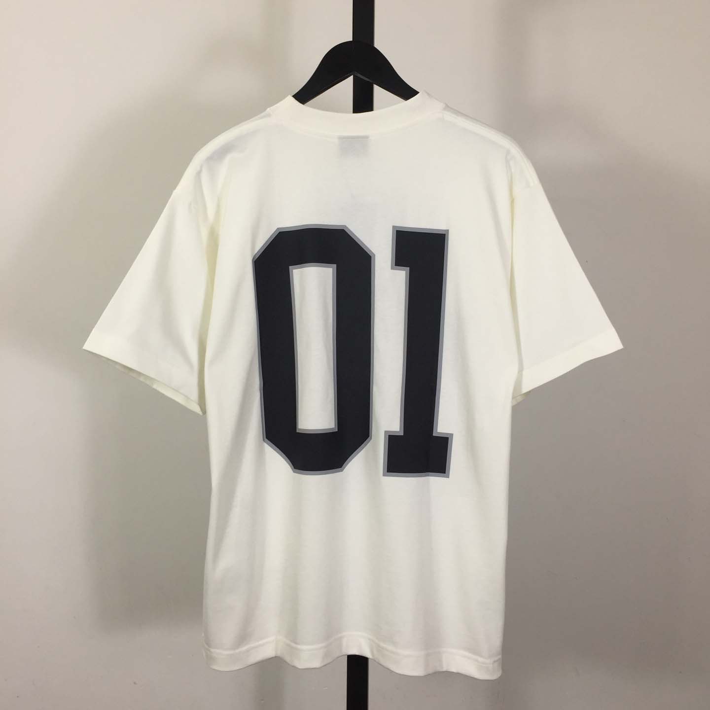Balenciaga Basketball Series - Oversized T-Shirt In Off White - FashionPlug