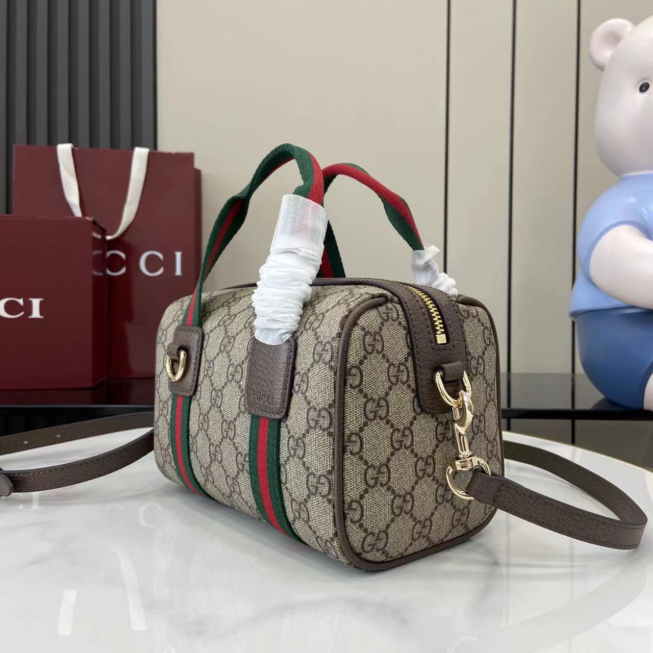 Gucci Mini GG Duffle Bag - FashionPlug