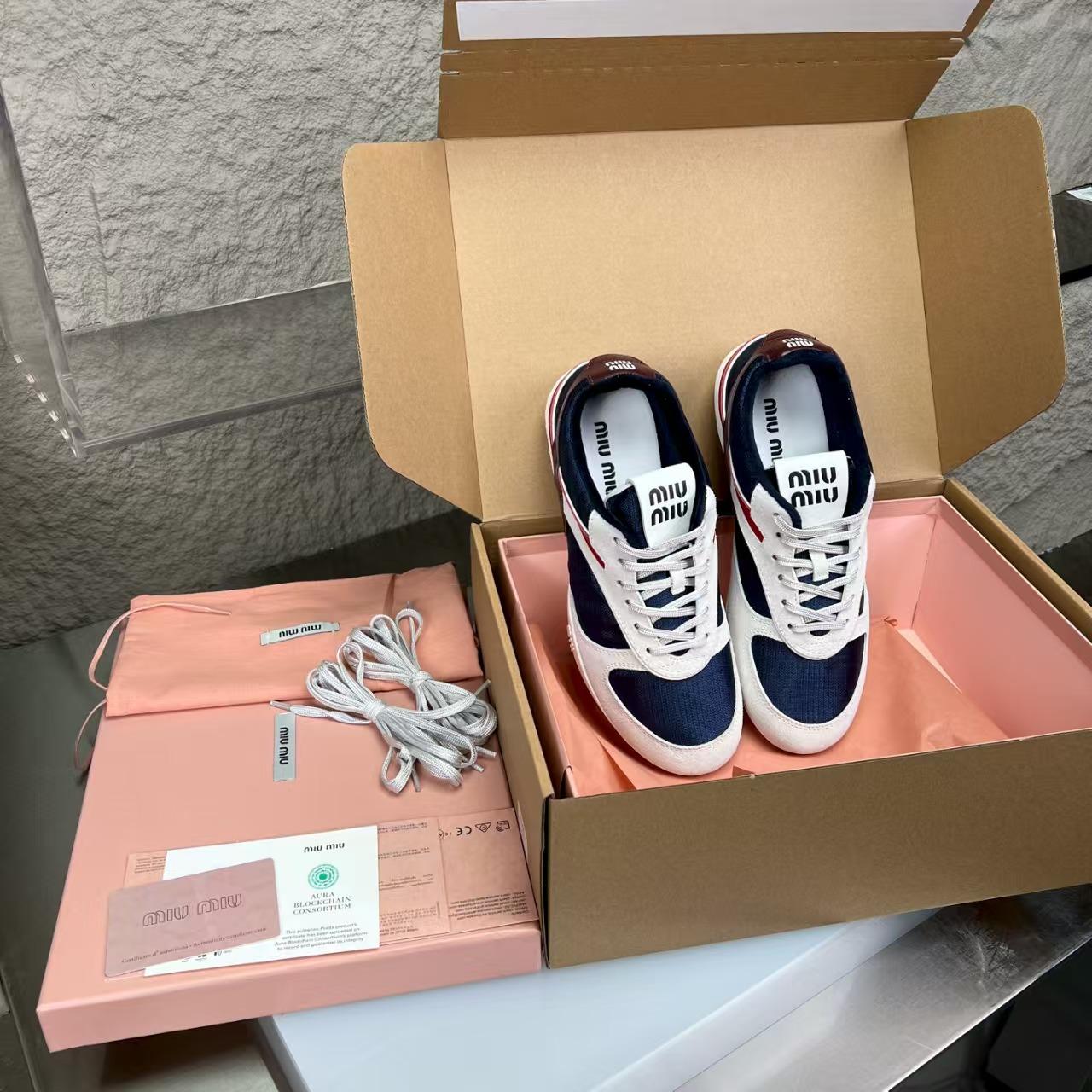Miu Miu Gymnasium Sneakers - FashionPlug