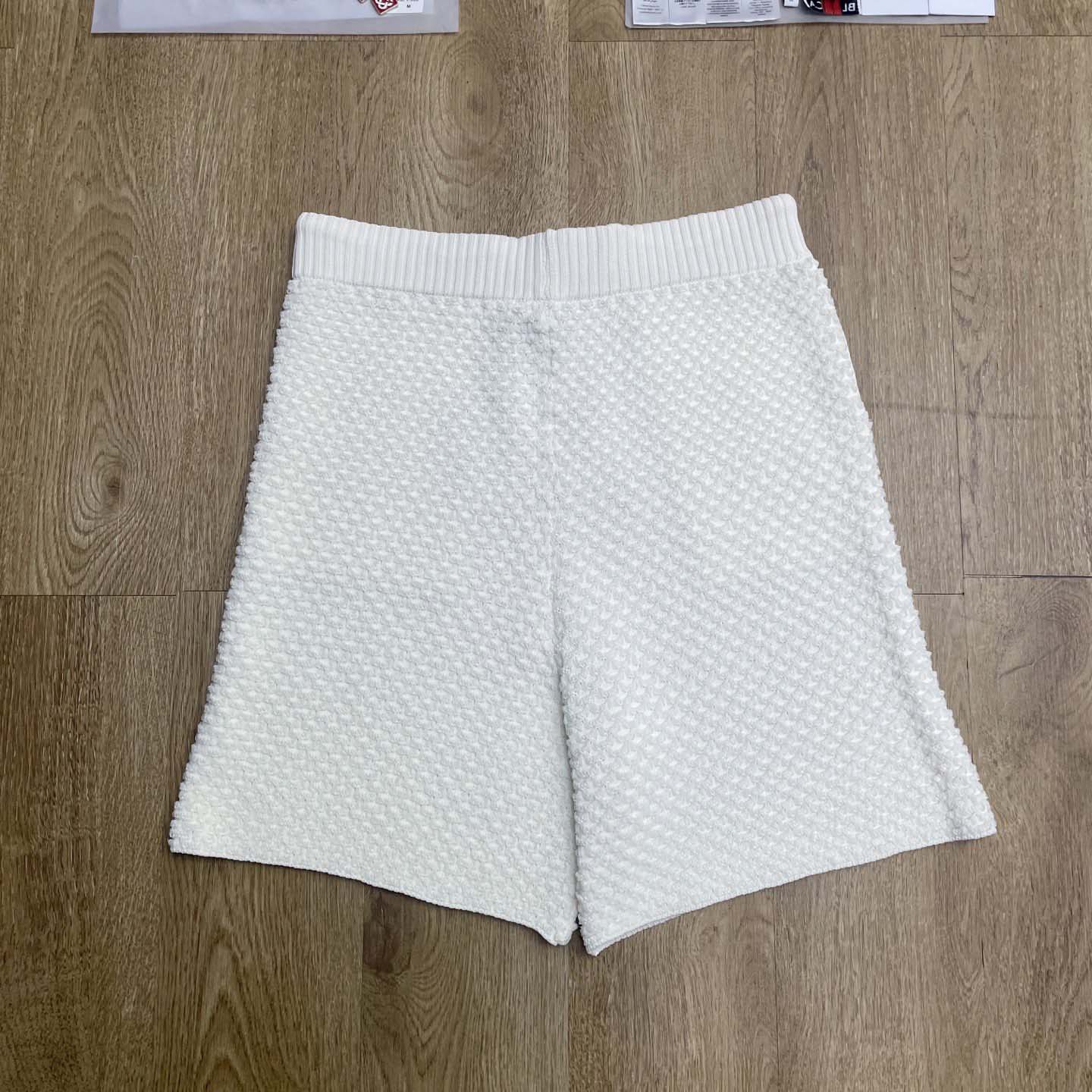 Casablanca Textured Cotton Drawstring Shorts   D0092 - FashionPlug
