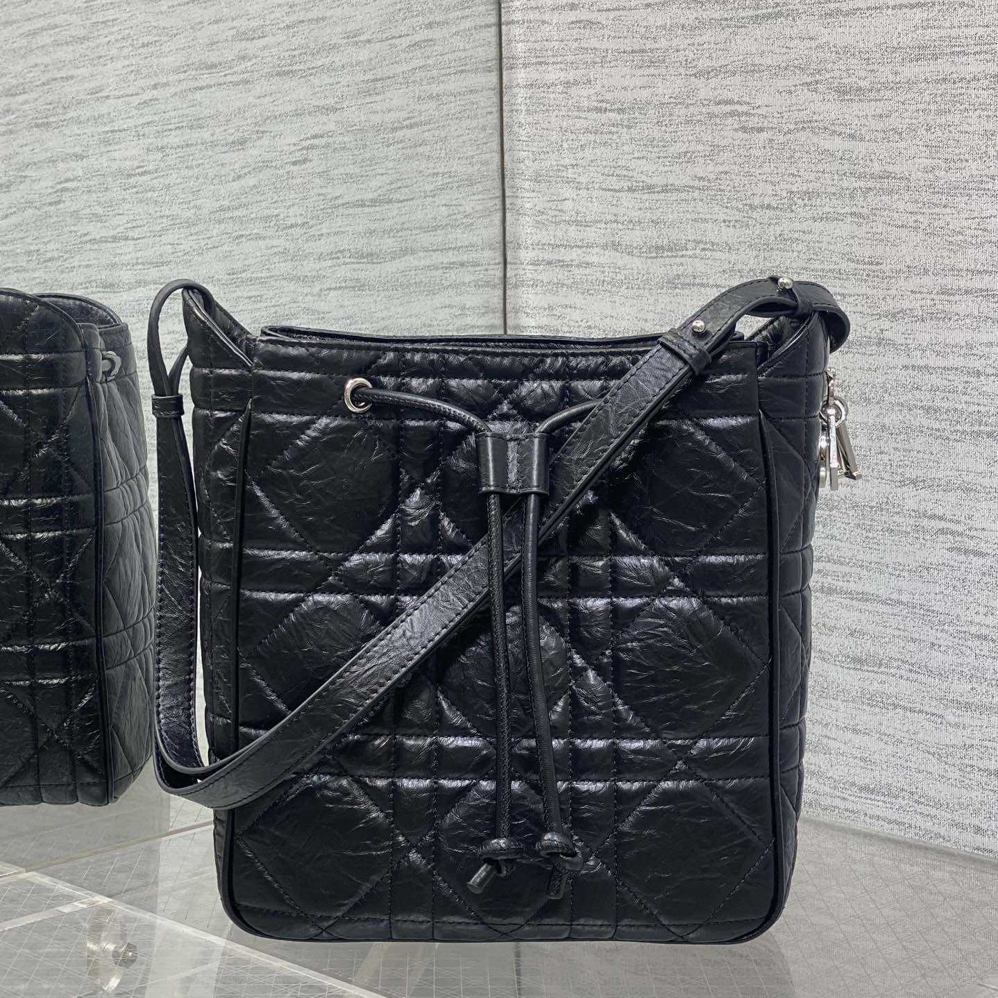 Dior Medium D-Motion Hobo Bucket Bag  - FashionPlug