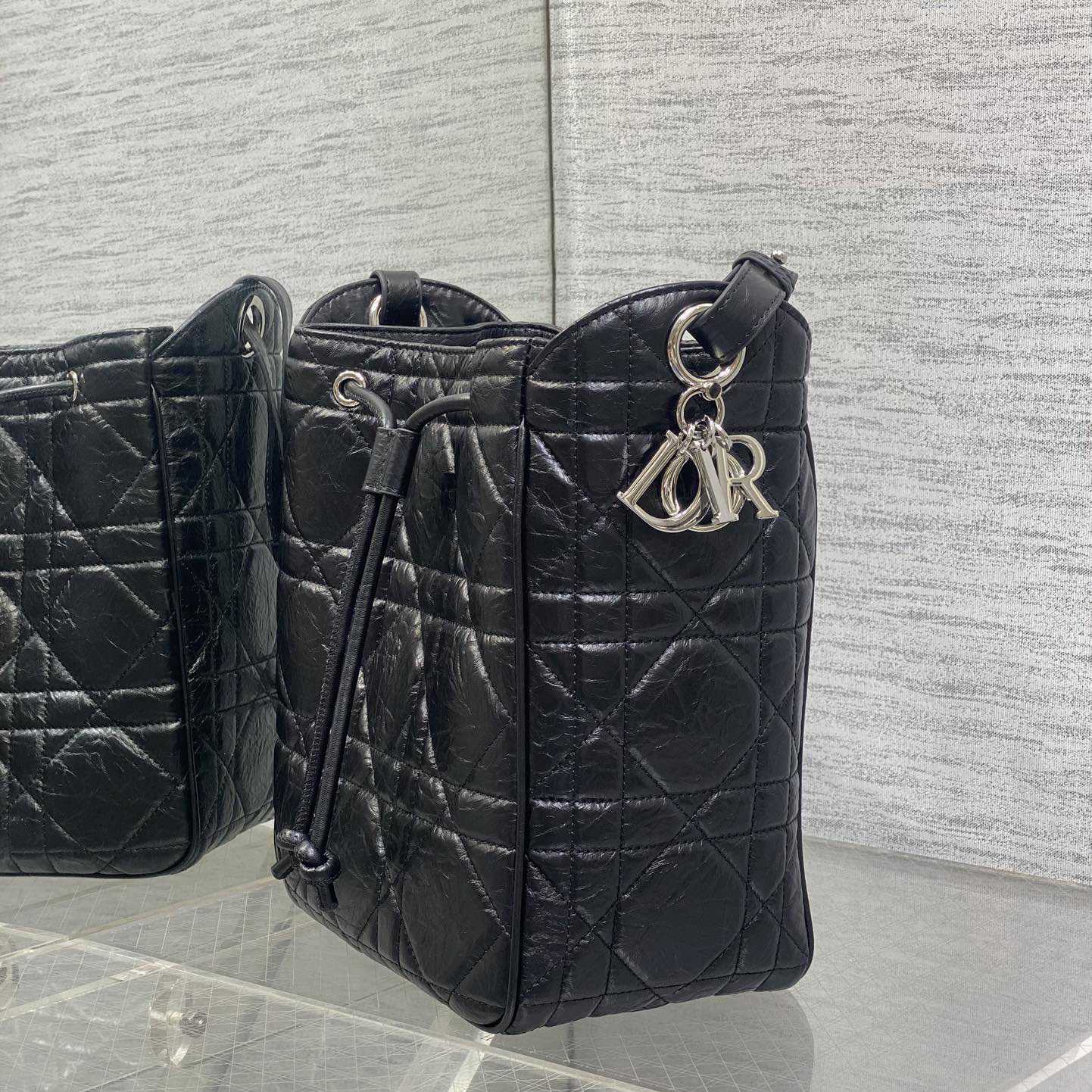 Dior Medium D-Motion Hobo Bucket Bag  - FashionPlug