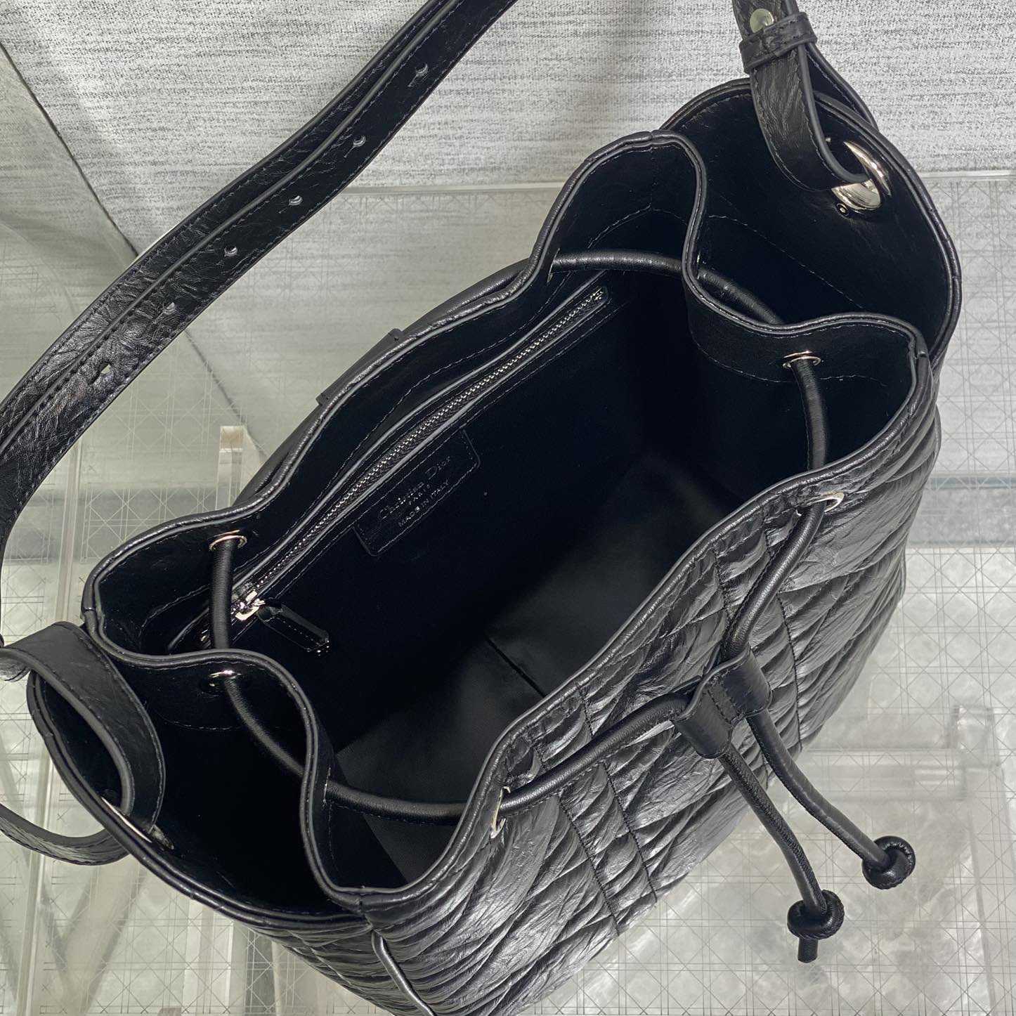 Dior Medium D-Motion Hobo Bucket Bag  - FashionPlug