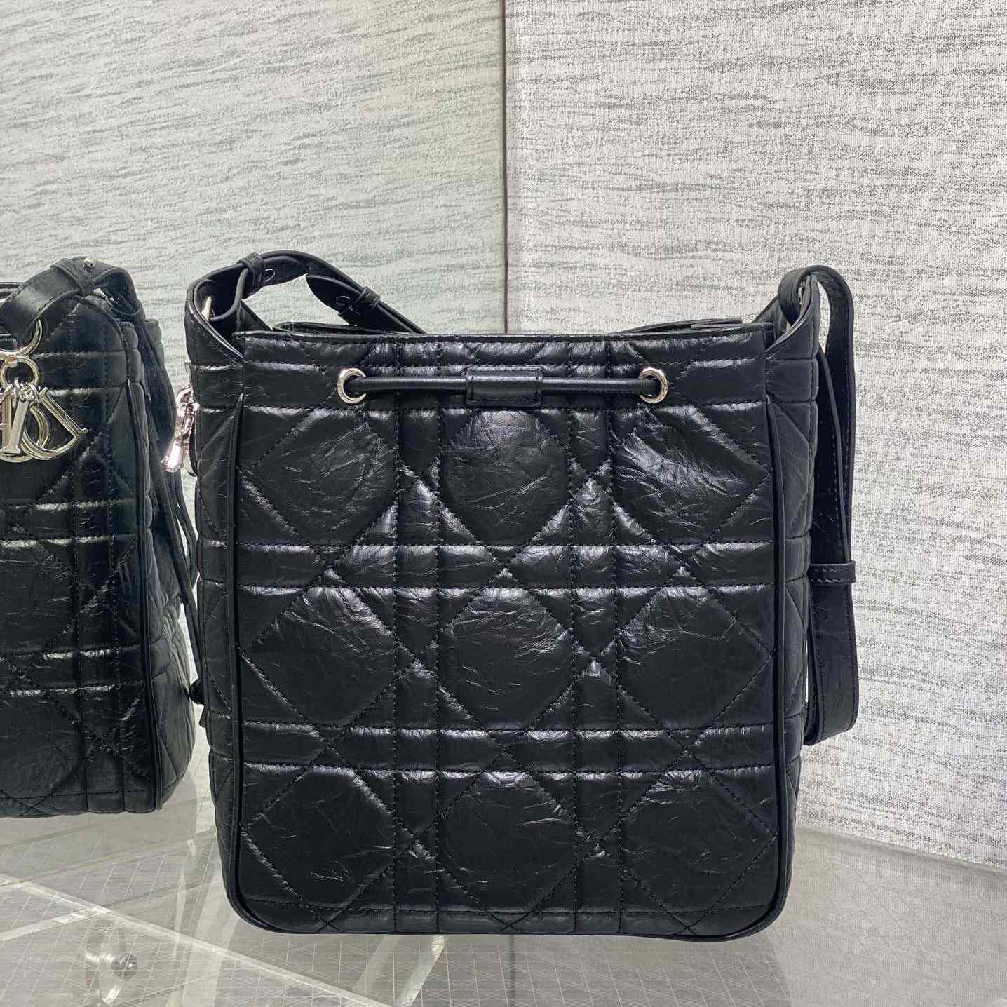 Dior Medium D-Motion Hobo Bucket Bag  - FashionPlug