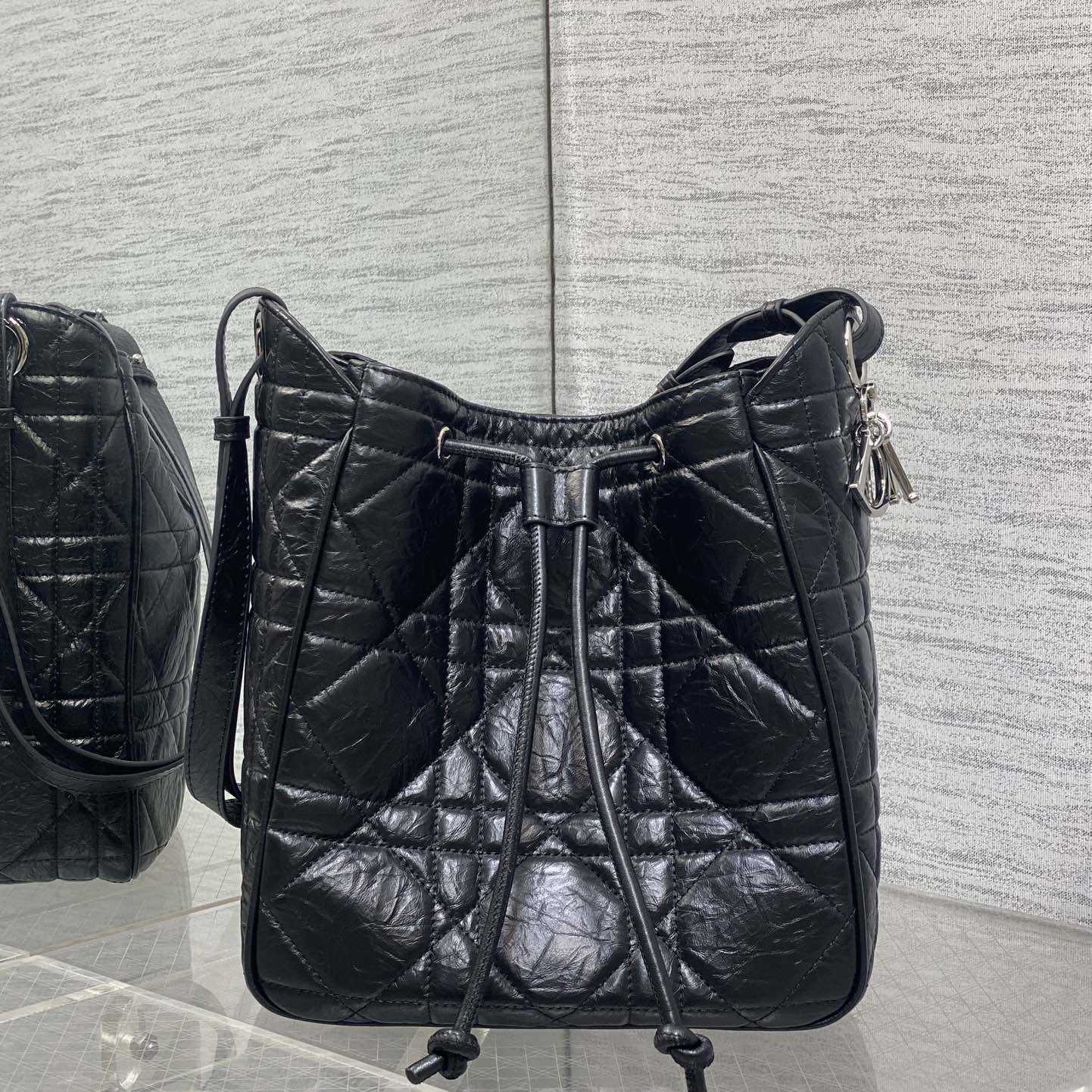 Dior Medium D-Motion Hobo Bucket Bag  - FashionPlug
