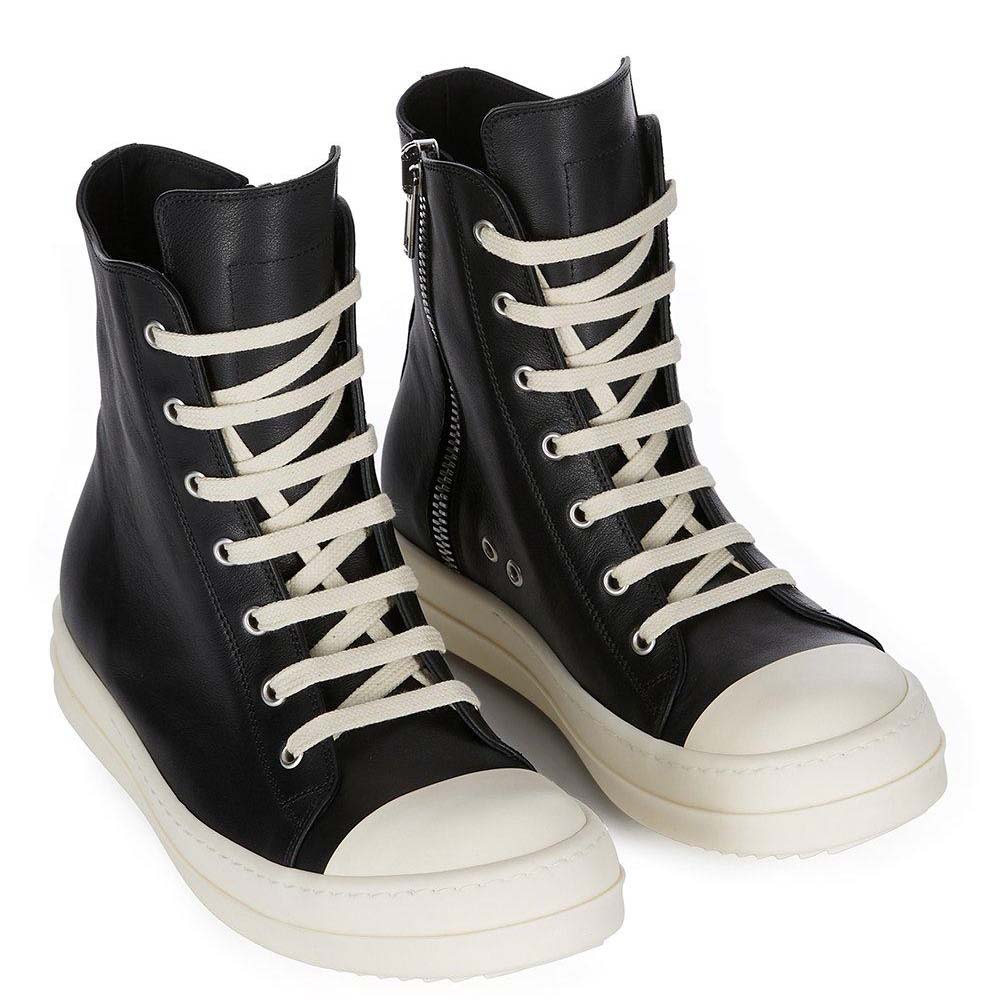 Rick Owens High Top Sneakers - FashionPlug