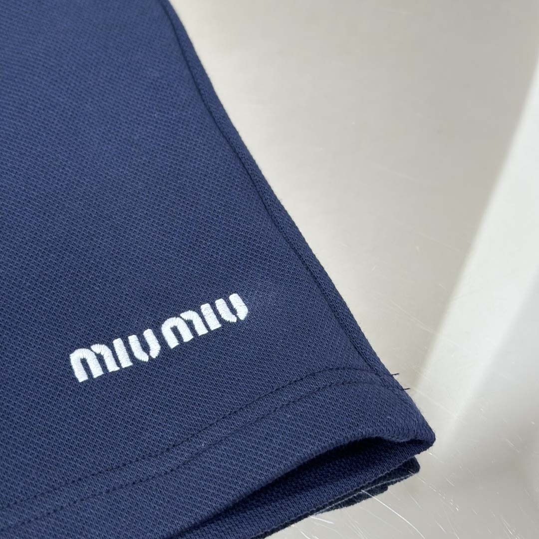 Miu Miu Bonded Piqué And Technical Jersey Bermudas - FashionPlug