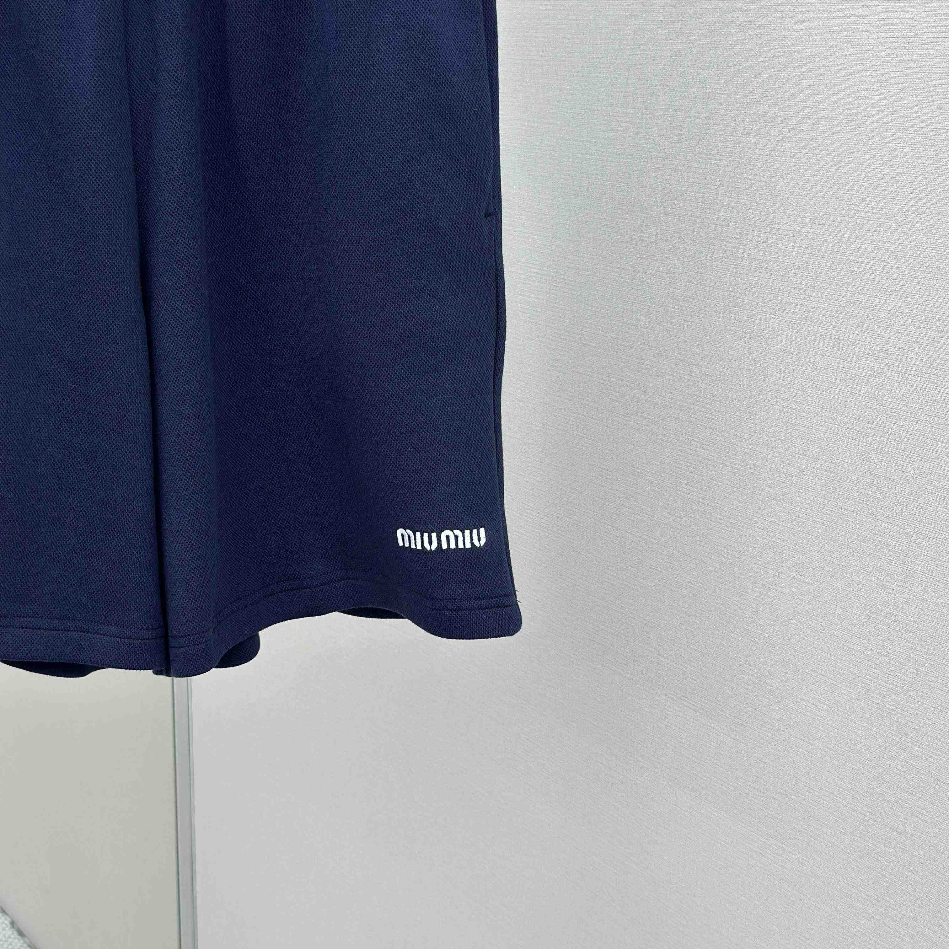 Miu Miu Bonded Piqué And Technical Jersey Bermudas - FashionPlug