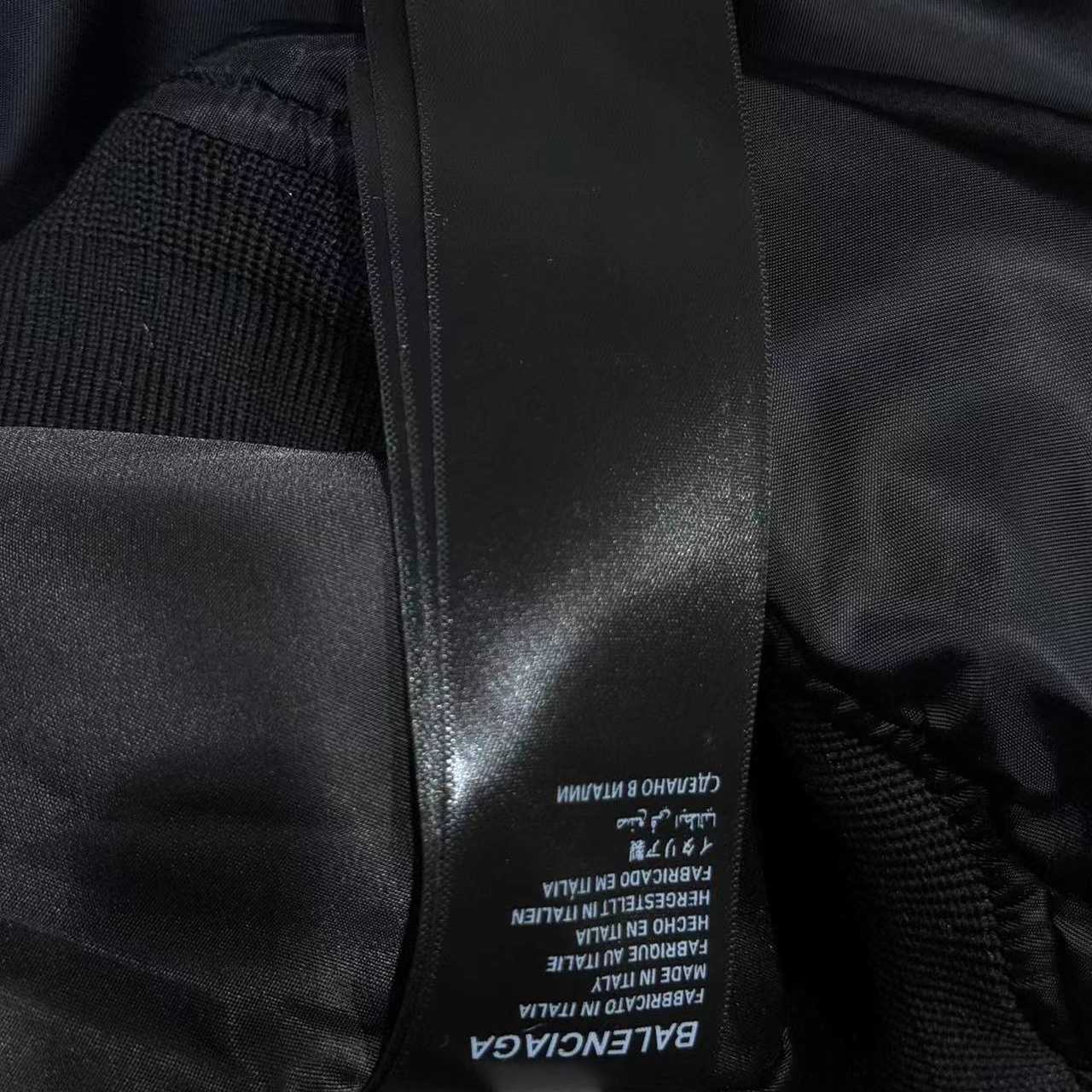 Balenciaga Bomber Jacket Large Fit In Black - FashionPlug
