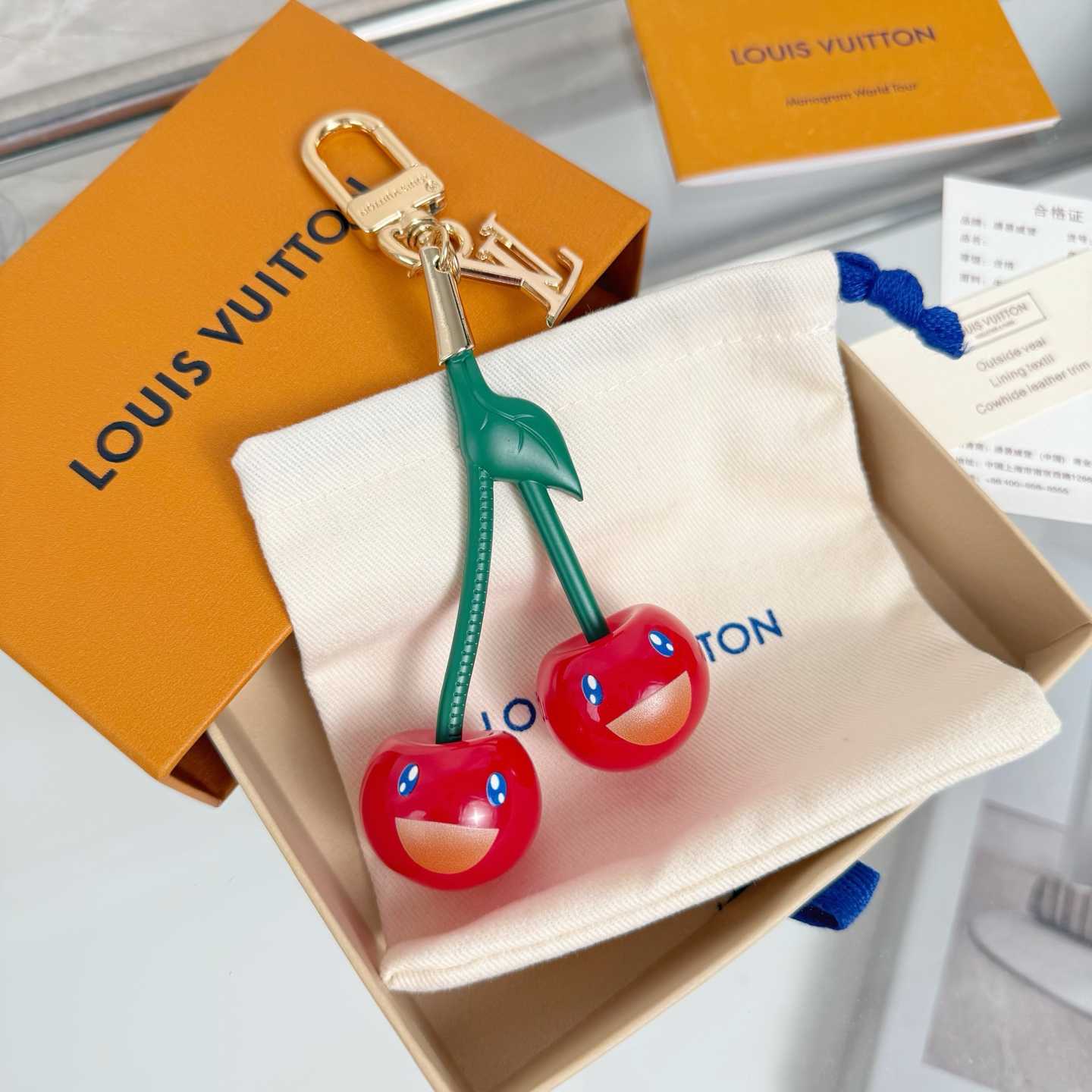 Louis Vuitton LV x TM Cerise Bag Charm   M02476 - FashionPlug