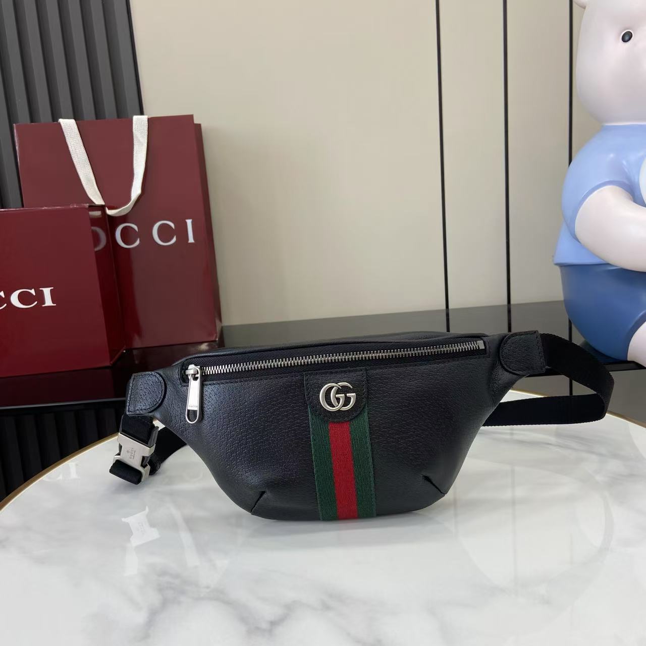 Gucci Ophidia Small Belt Bag - FashionPlug