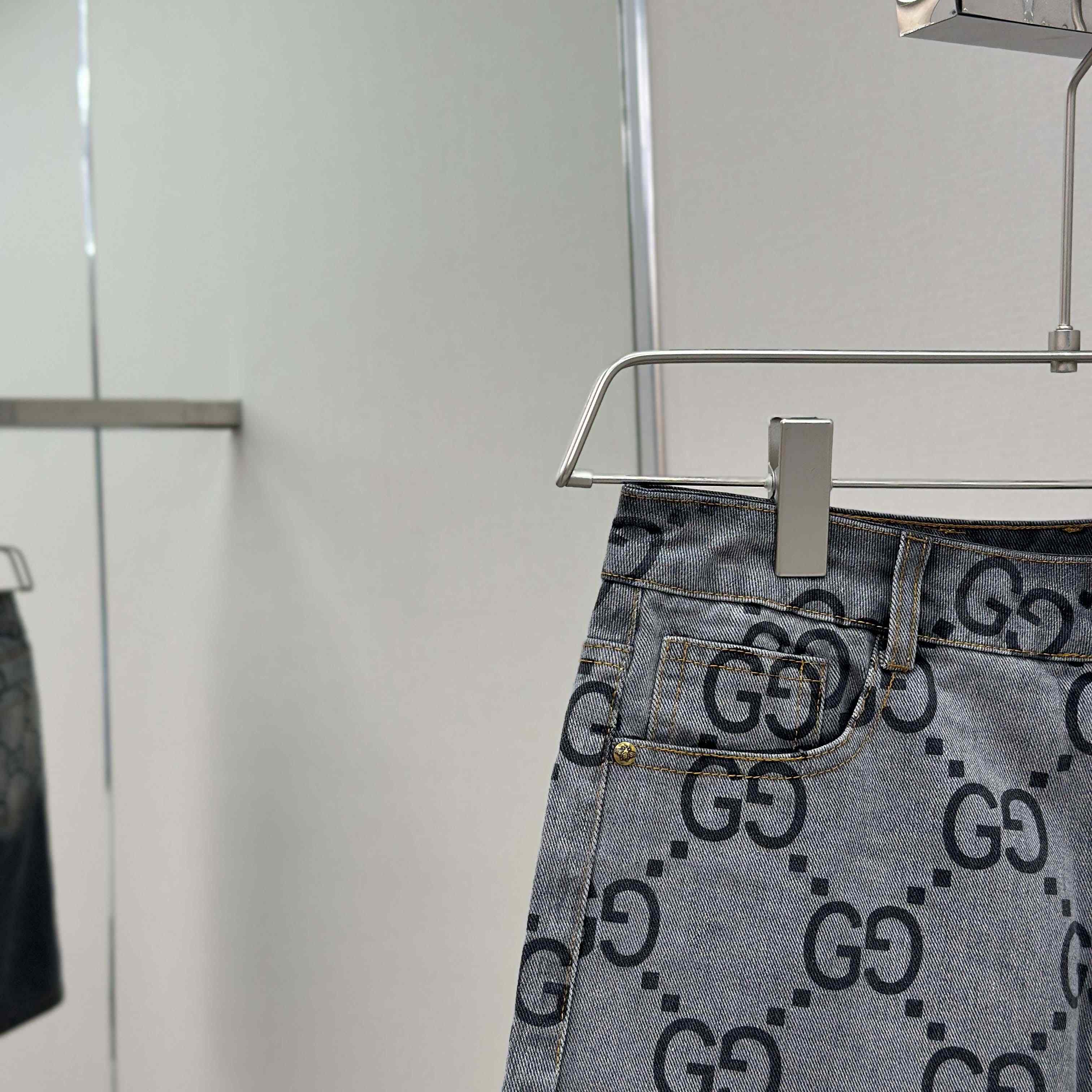 Gucci GG Denim Shorts - FashionPlug
