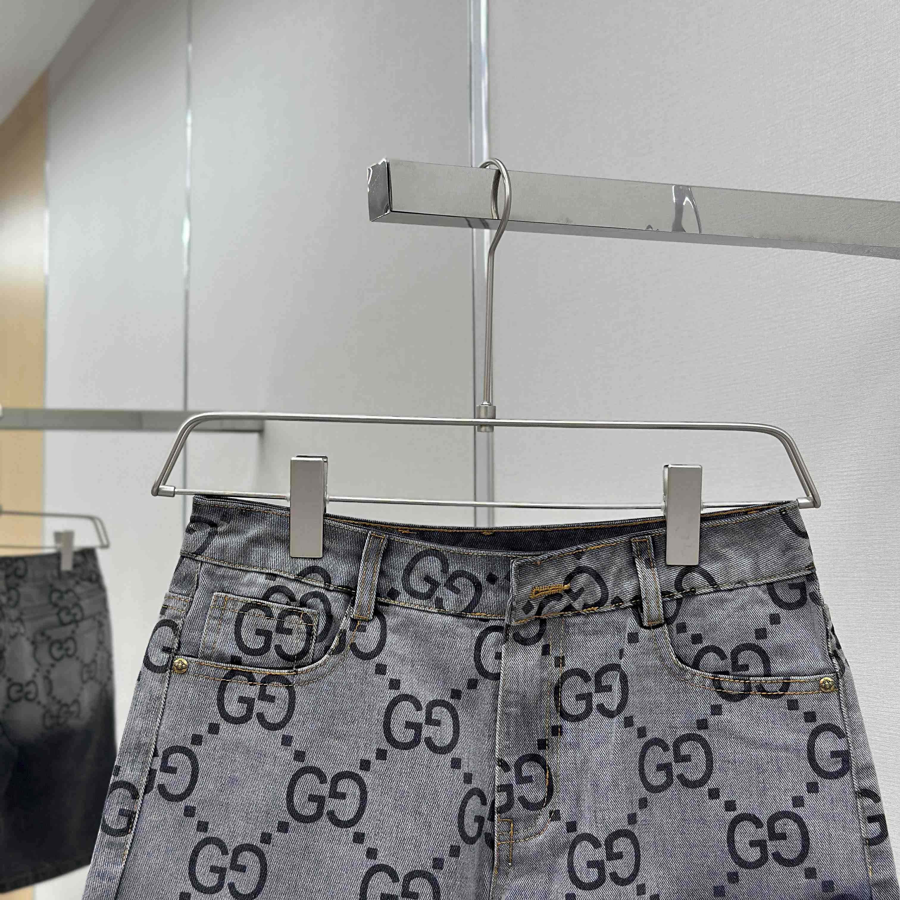 Gucci GG Denim Shorts - FashionPlug
