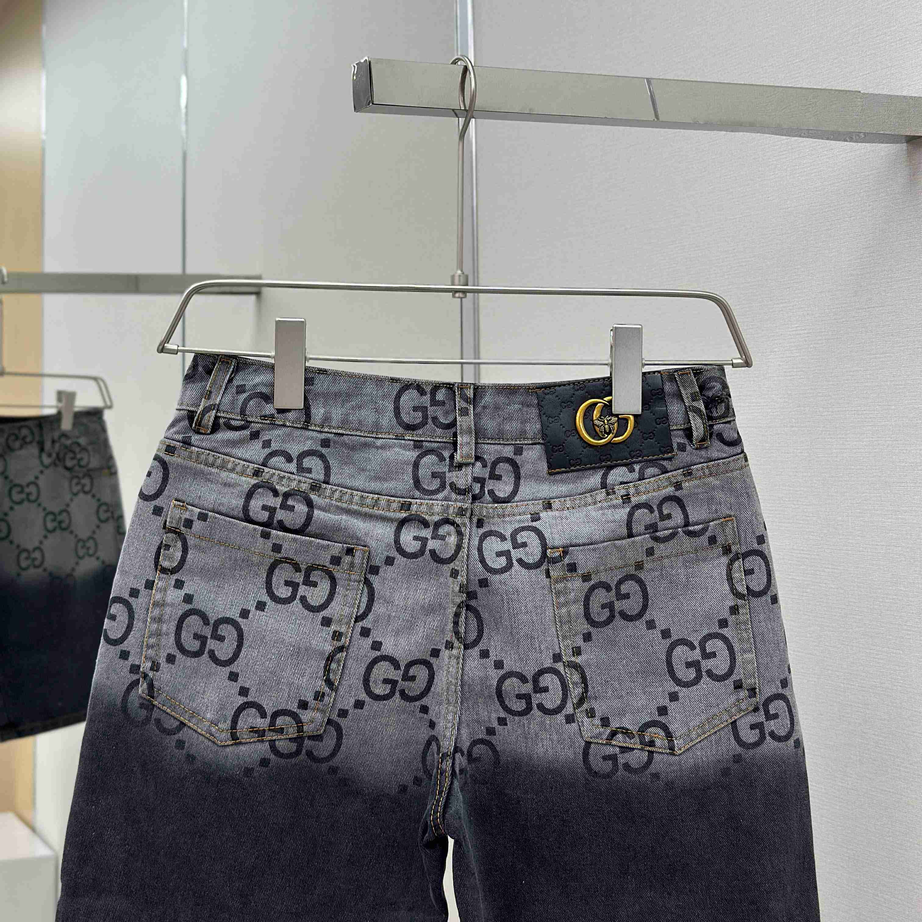 Gucci GG Denim Shorts - FashionPlug