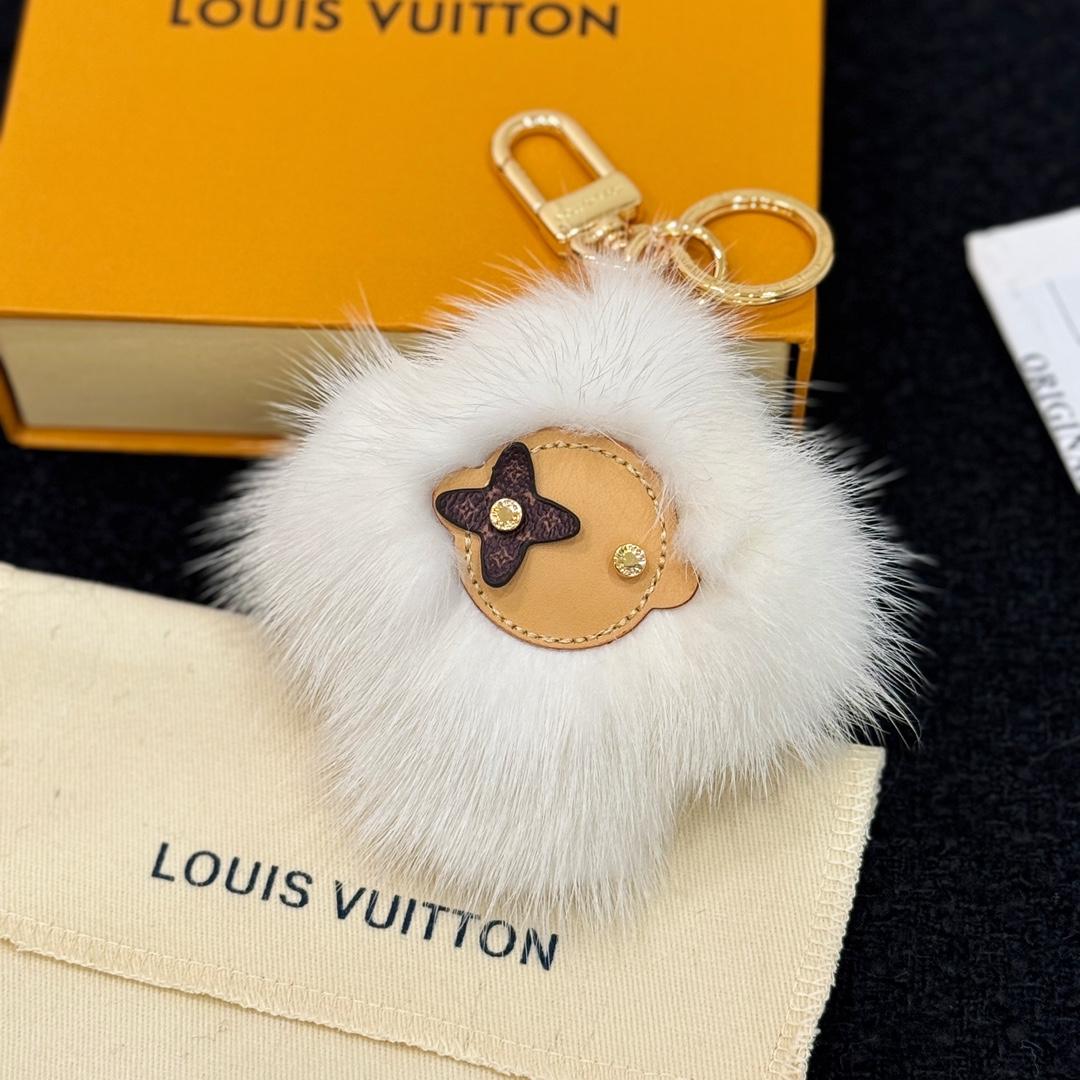 Louis Vuitton Vivienne Fur Key Holder   M02300 - FashionPlug
