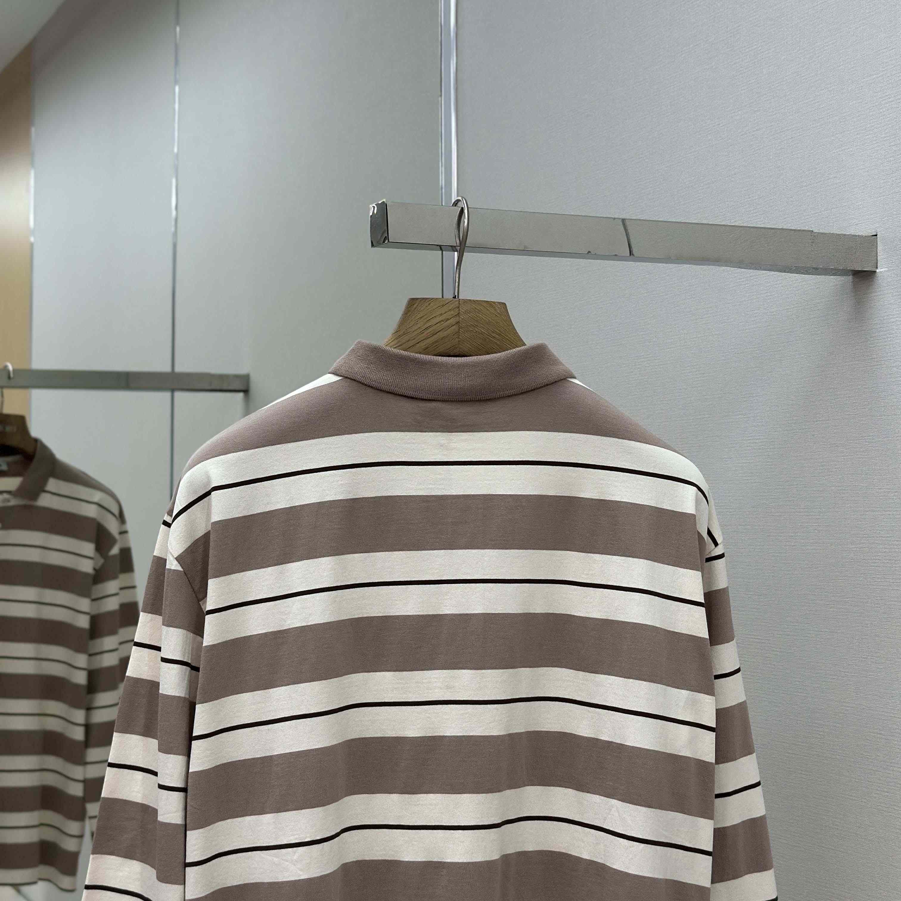Miu Miu Striped Polo Shirt - FashionPlug