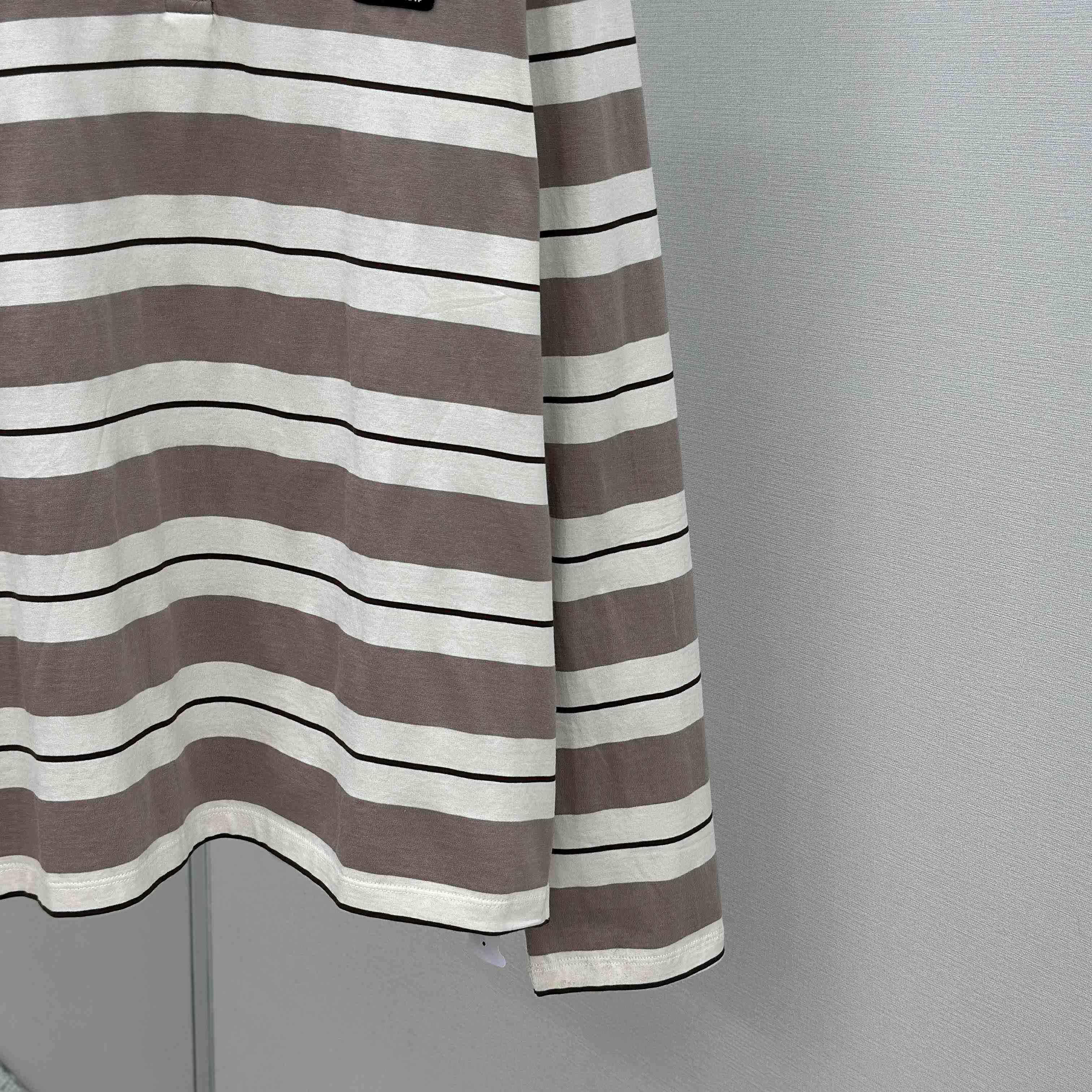 Miu Miu Striped Polo Shirt - FashionPlug