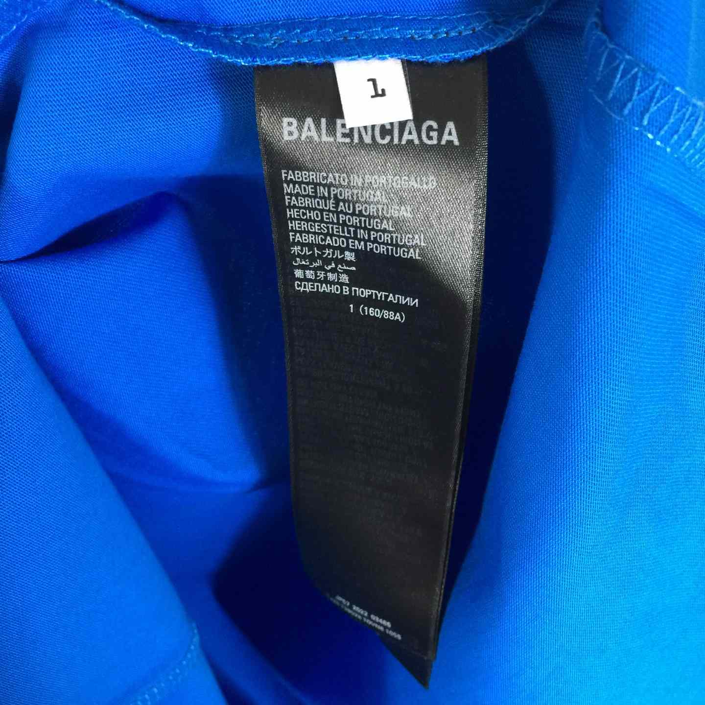 Balenciaga Basketball Series - Oversized T-Shirt In Blue - FashionPlug