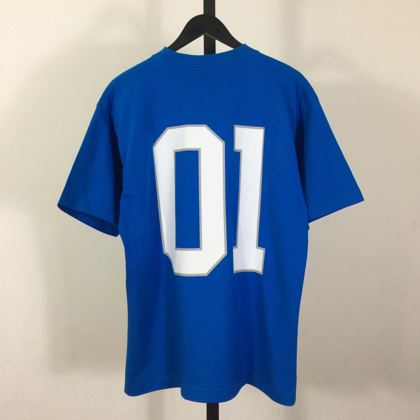 Balenciaga Basketball Series - Oversized T-Shirt In Blue - FashionPlug