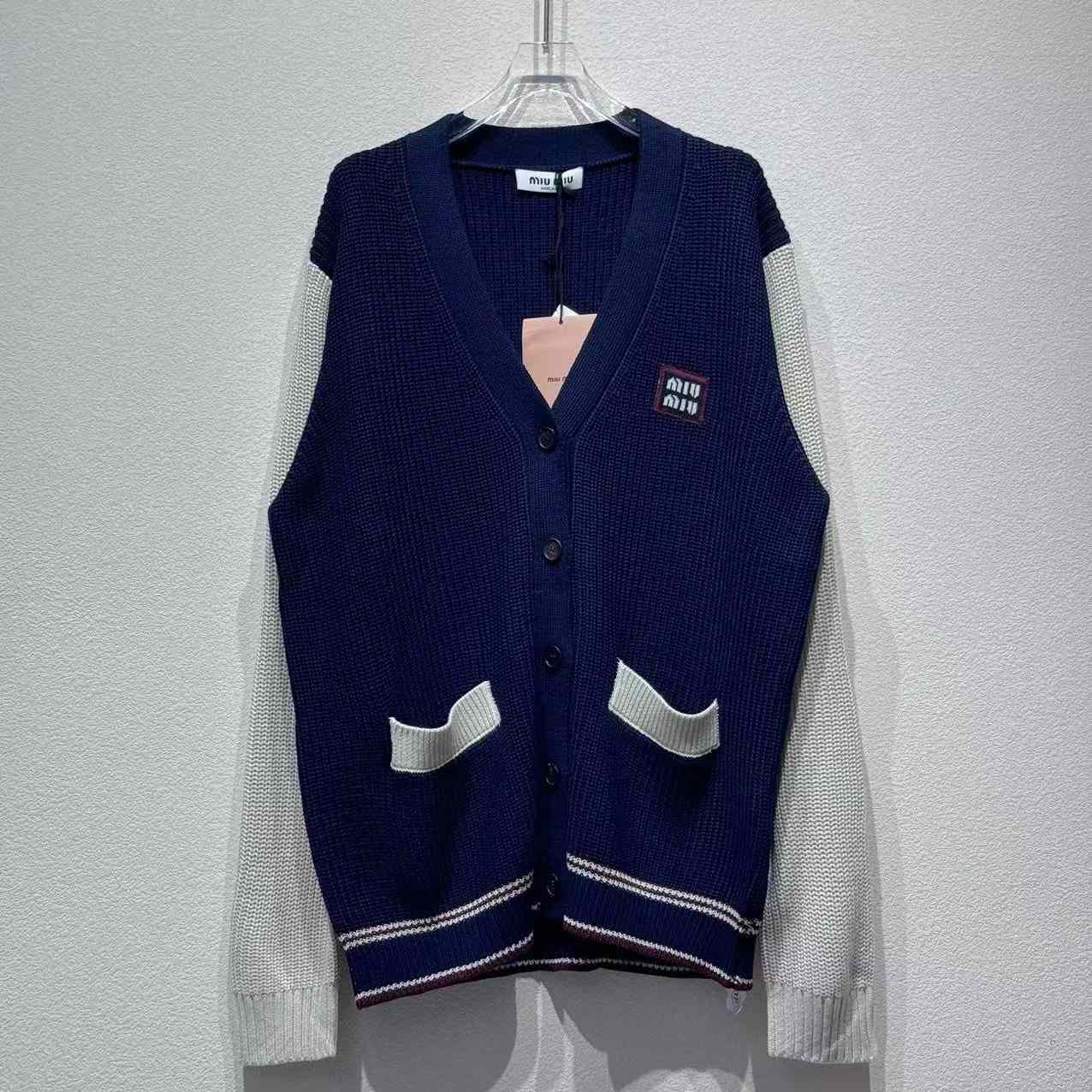 Miu Miu Wool and Cashmere Cardigan - FashionPlug