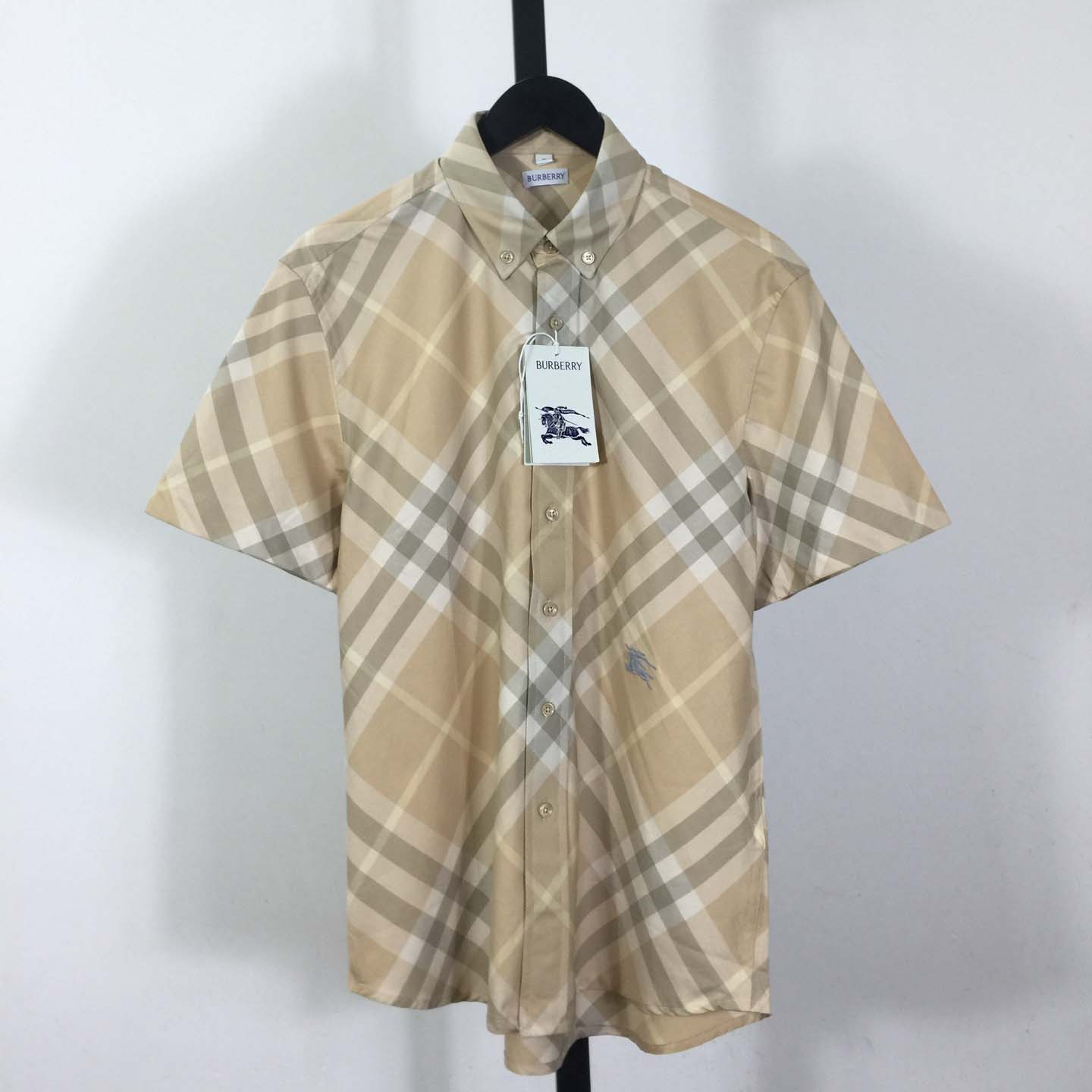 Burberry Men's Check cotton shirt - FashionPlug