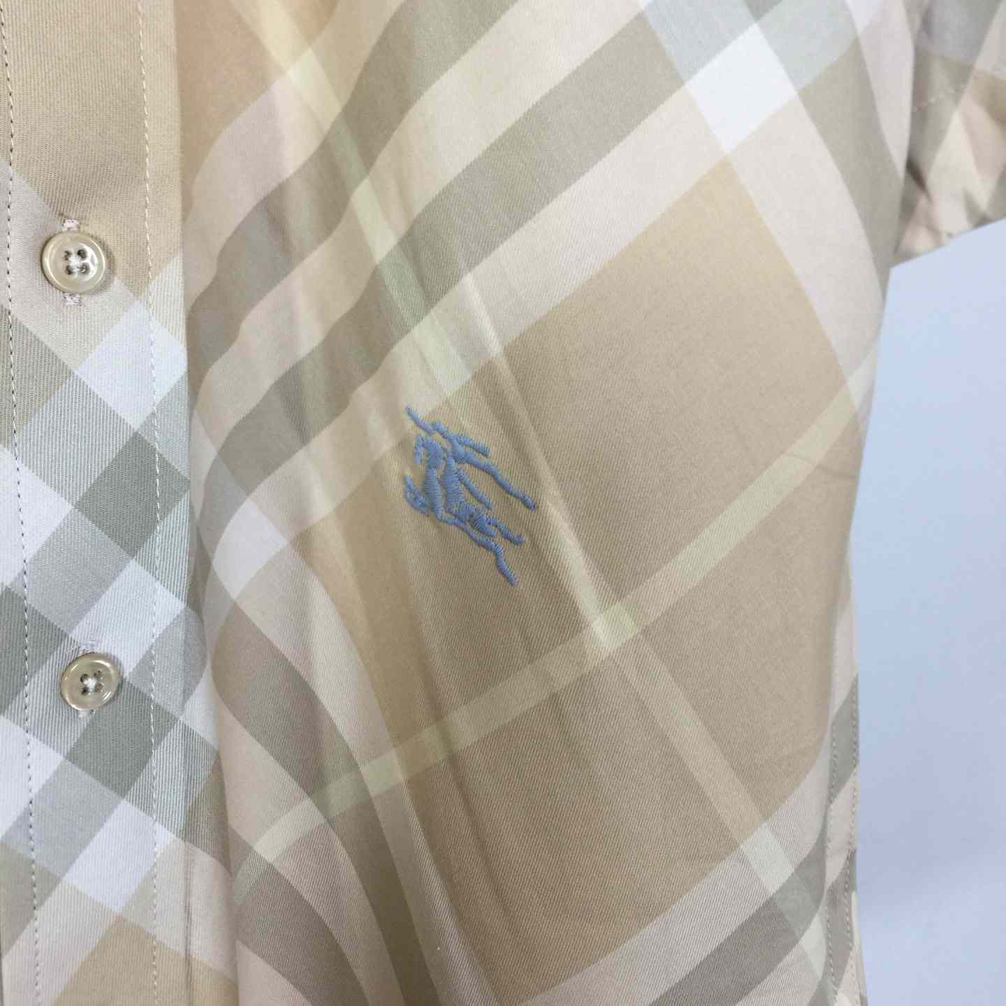 Burberry Men's Check cotton shirt - FashionPlug