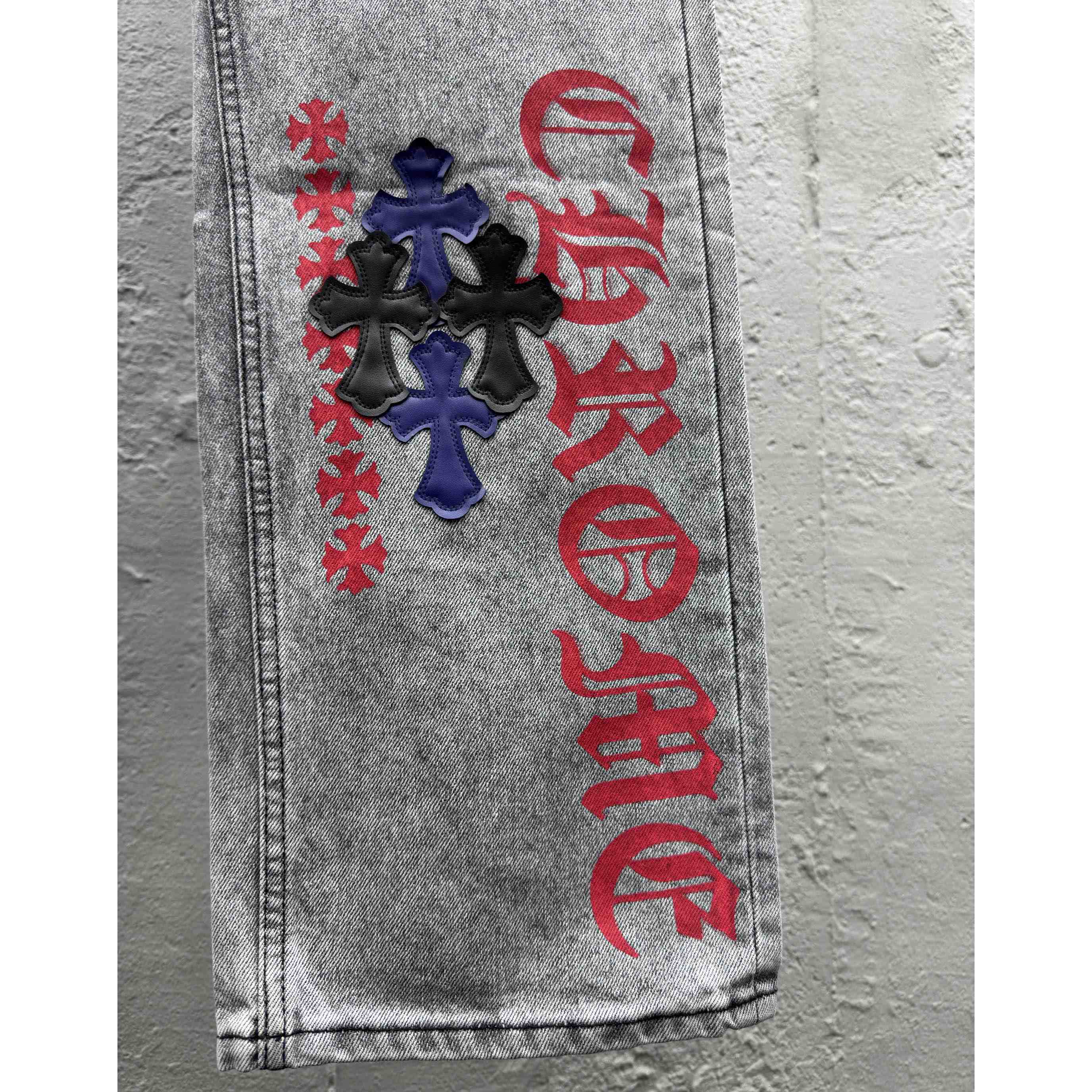 Chrome Hearts Cross Jeans - FashionPlug