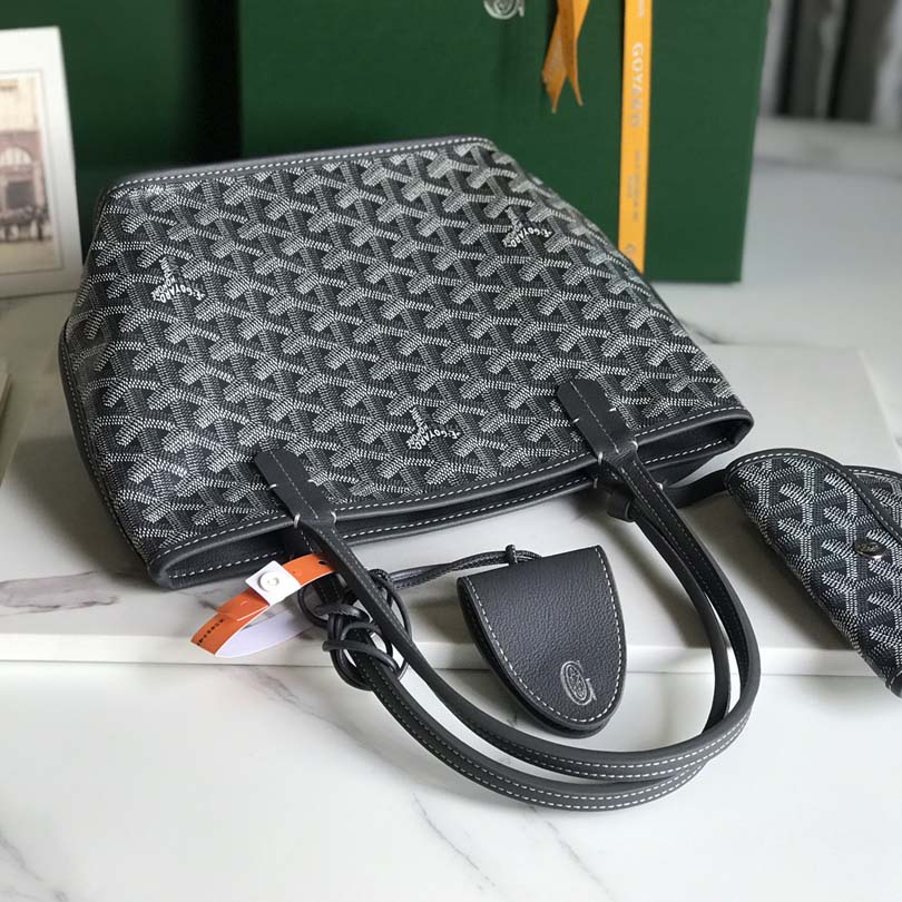 Goyard Goyardine Reversible Mini Anjou Grey （20*20*10cm） - FashionPlug