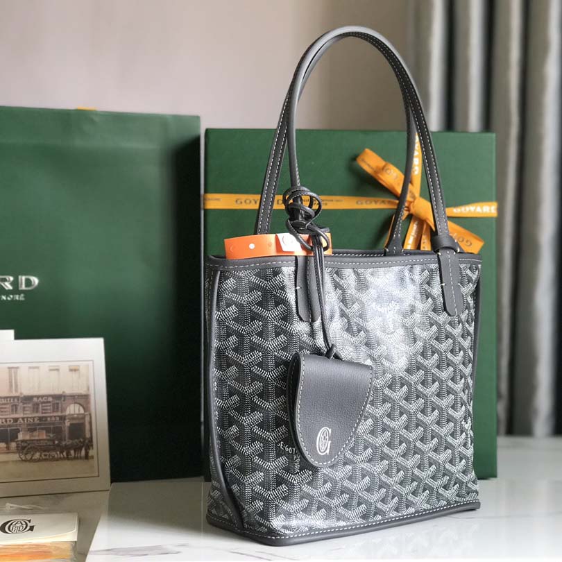 Goyard Goyardine Reversible Mini Anjou Grey （20*20*10cm） - FashionPlug