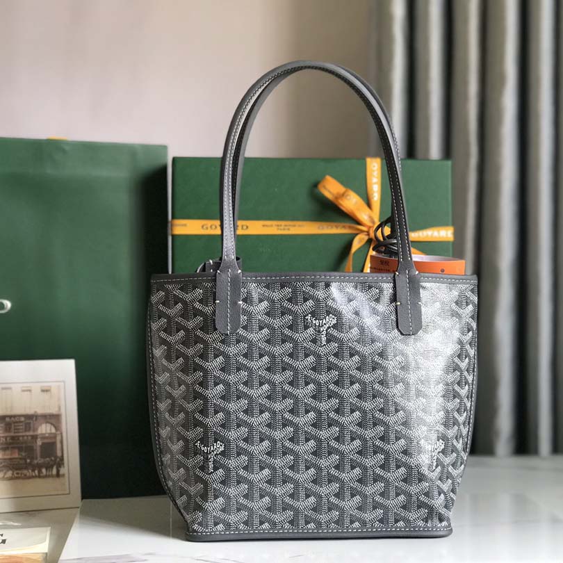 Goyard Goyardine Reversible Mini Anjou Grey （20*20*10cm） - FashionPlug