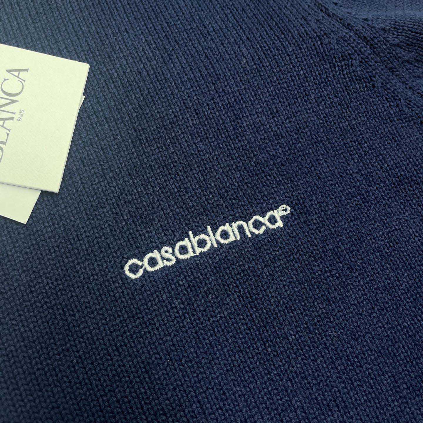 Casablanca Knit Tennis Track Jacket   D0095 - FashionPlug