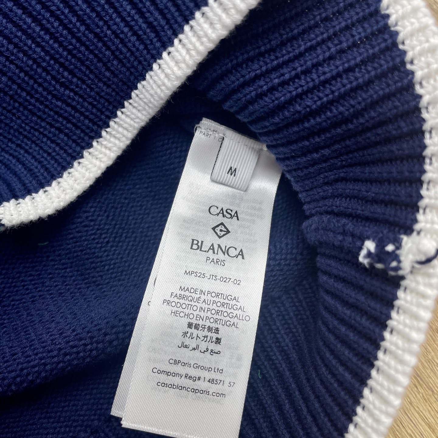 Casablanca Knit Tennis Track Jacket   D0095 - FashionPlug