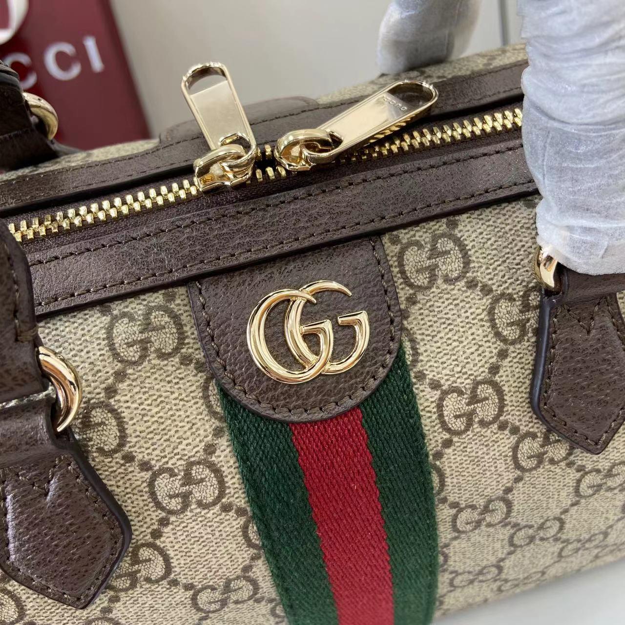 Gucci Ophidia Medium Boston Bag - FashionPlug