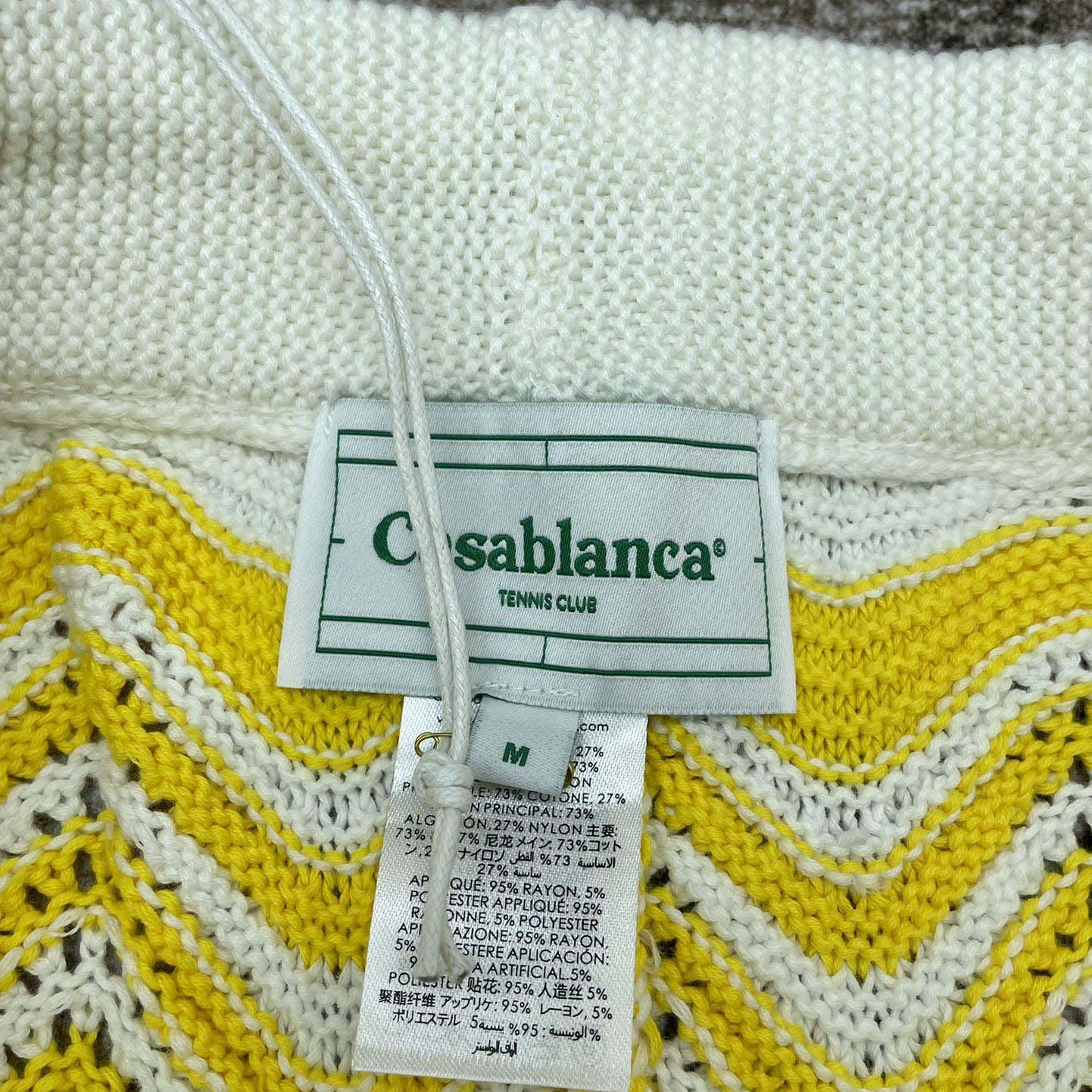Casablanca Gradient Wave Knit Shorts   D0057 - FashionPlug