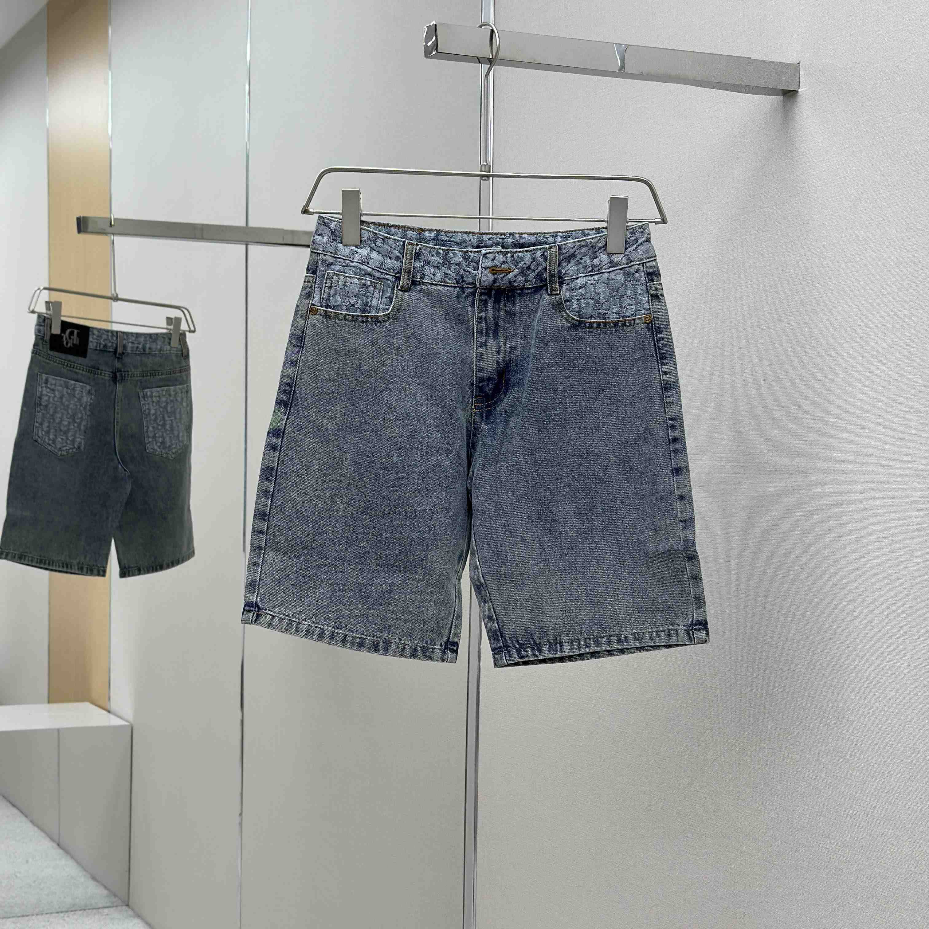 Dior Oblique Denim Shorts - FashionPlug