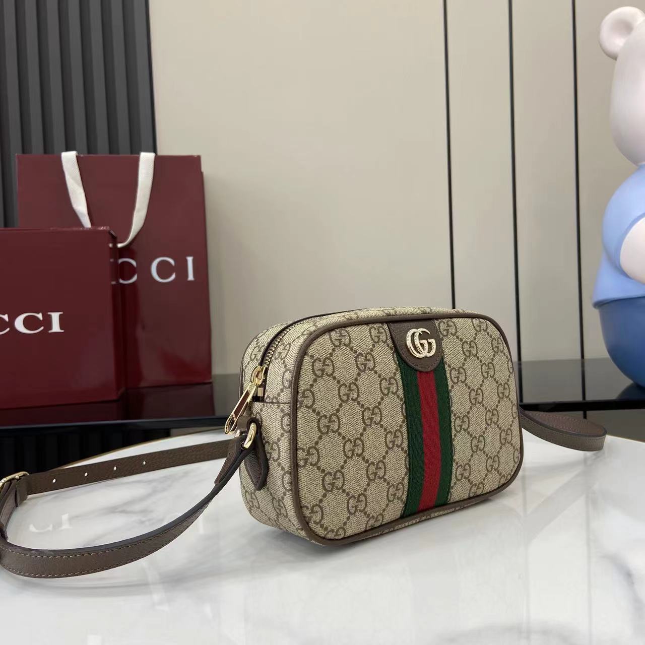 Gucci Ophidia Small Camera Bag - FashionPlug