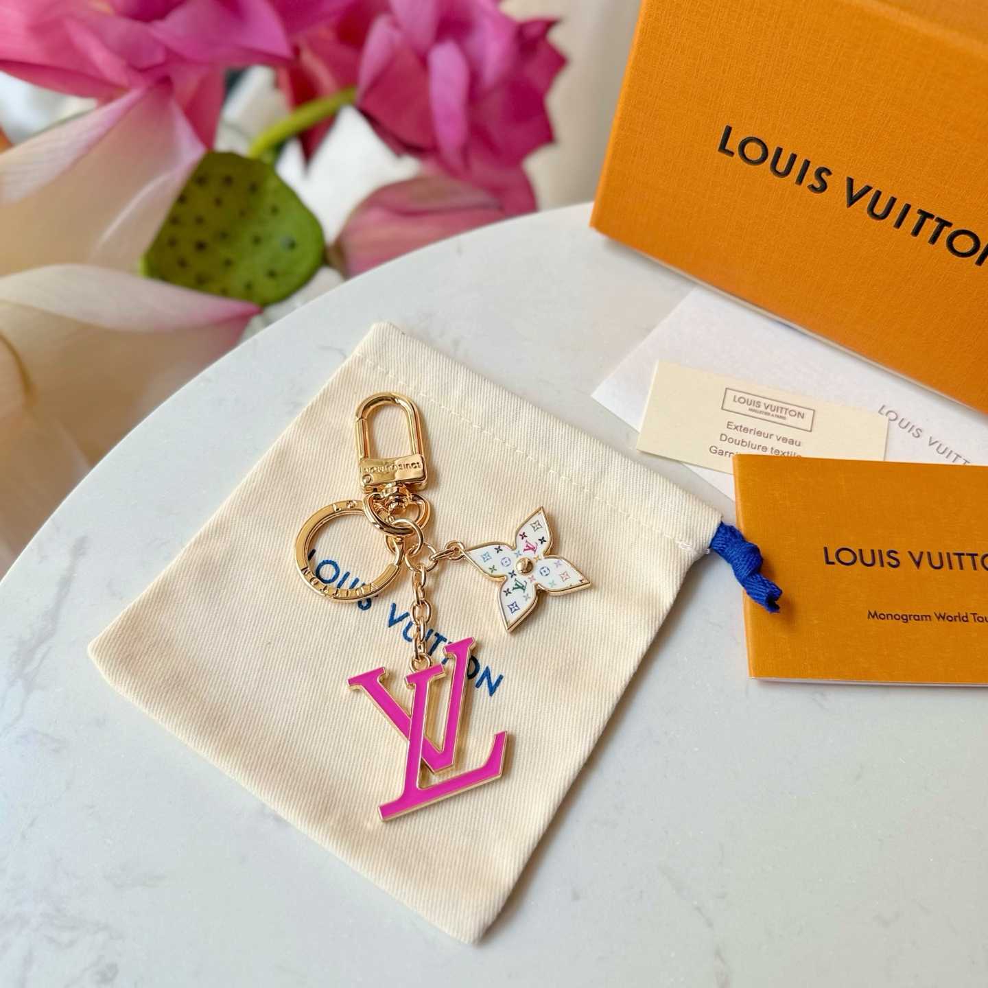 Louis Vuitton LV x TM LV Iconic Monogram Multicolor Key Holder   M02466 - FashionPlug