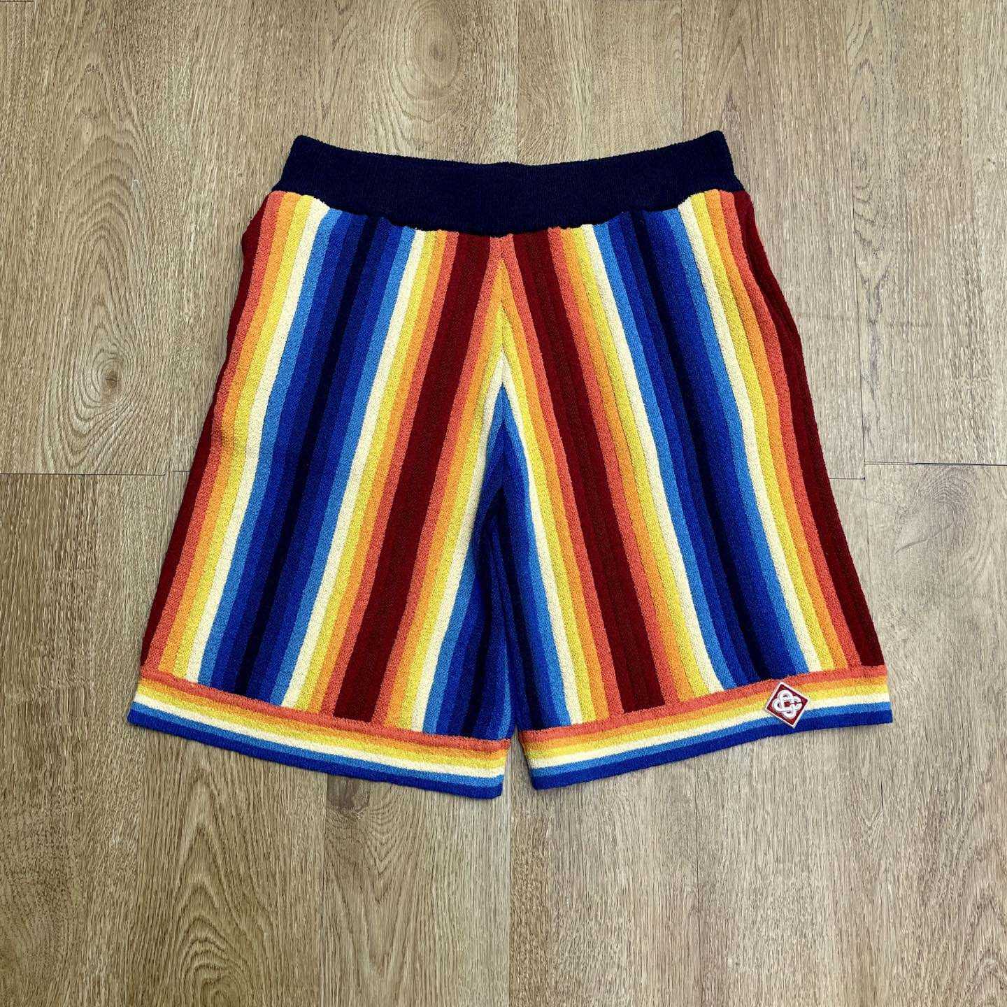 Casablanca Gradient Stripe Towelling Shorts Z6006 - FashionPlug
