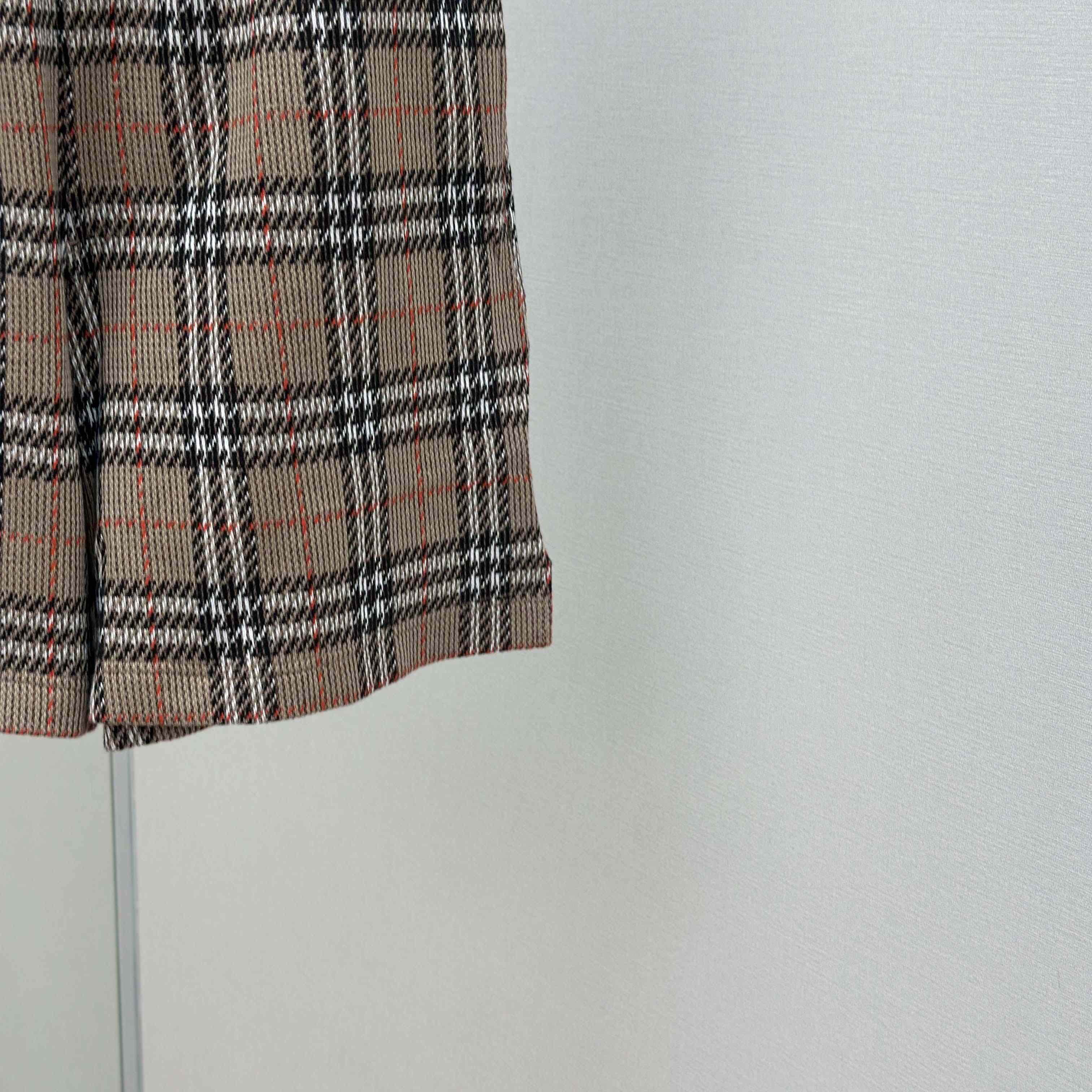 Burberry Check Cotton Blend Track Shorts - FashionPlug