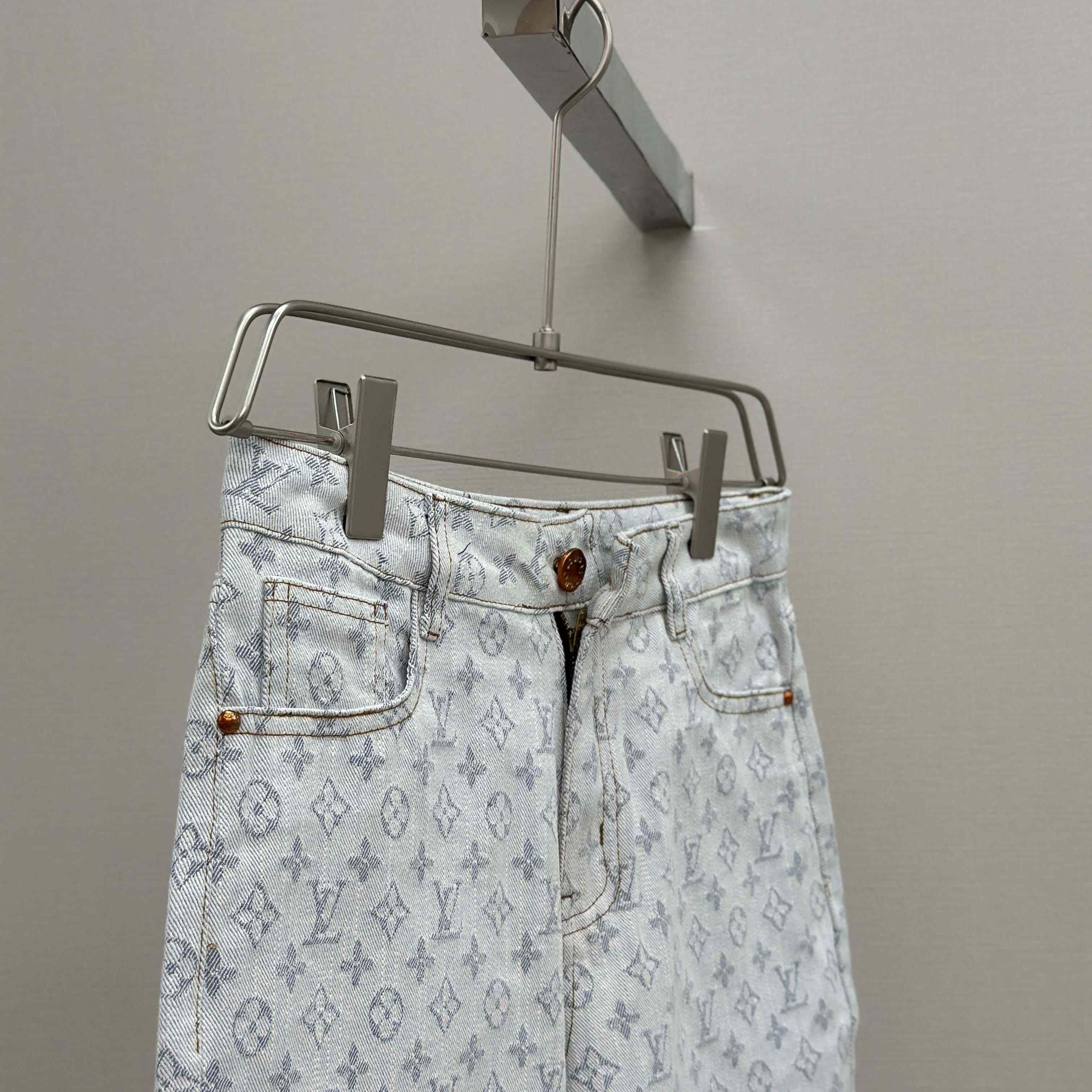 Louis Vuitton Monogram Denim Shorts - FashionPlug