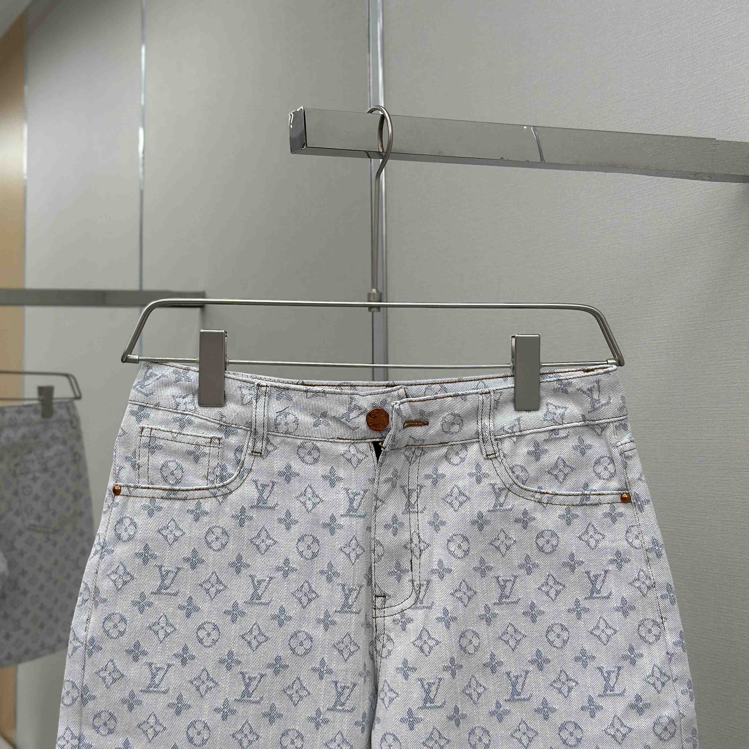 Louis Vuitton Monogram Denim Shorts - FashionPlug